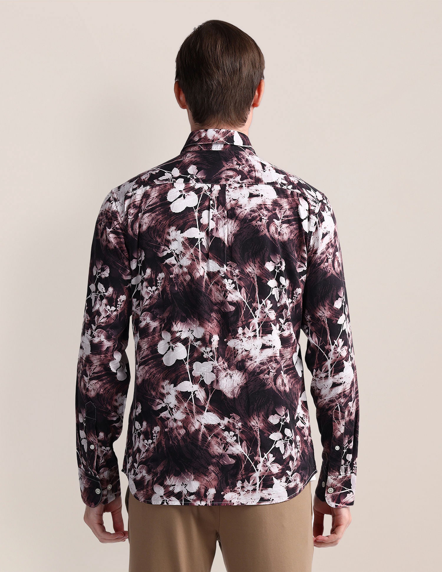 Tailored Fit Floral Print Shirt Red - U.S. Polo Assn. India | Large