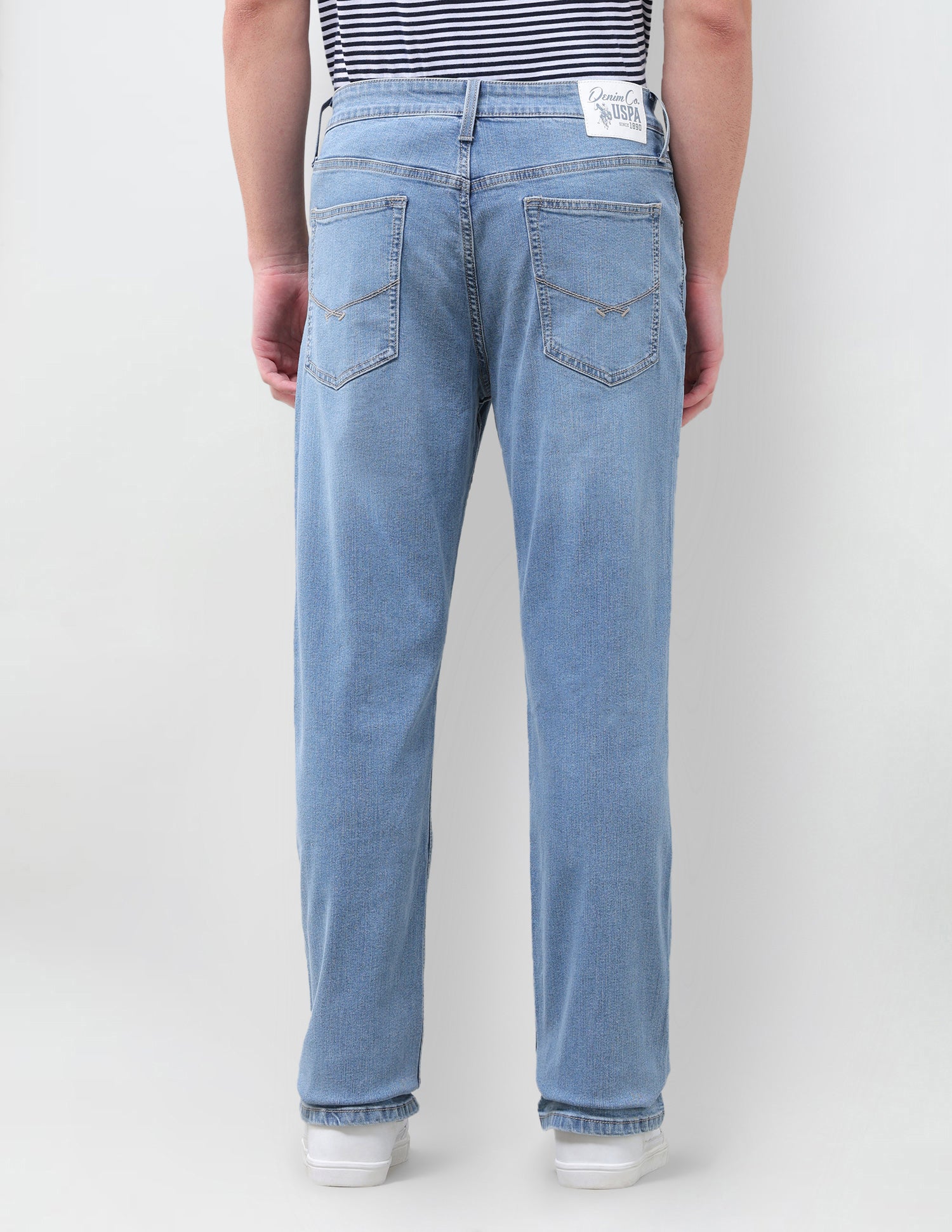 Connor Bootcut Fit Blue Jeans Light Indigo - U.S. Polo Assn. India | Large