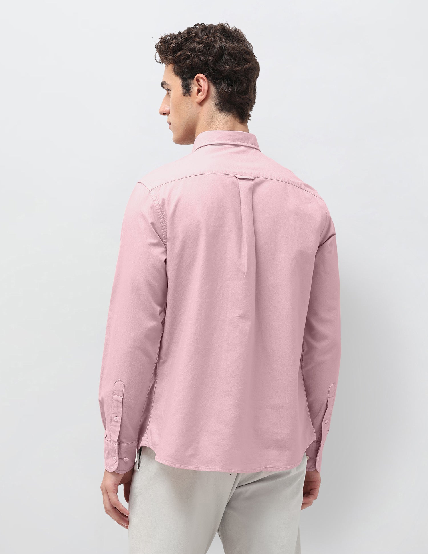 Tailored Fit Oxford Shirt Pink - U.S. Polo Assn. India | Large