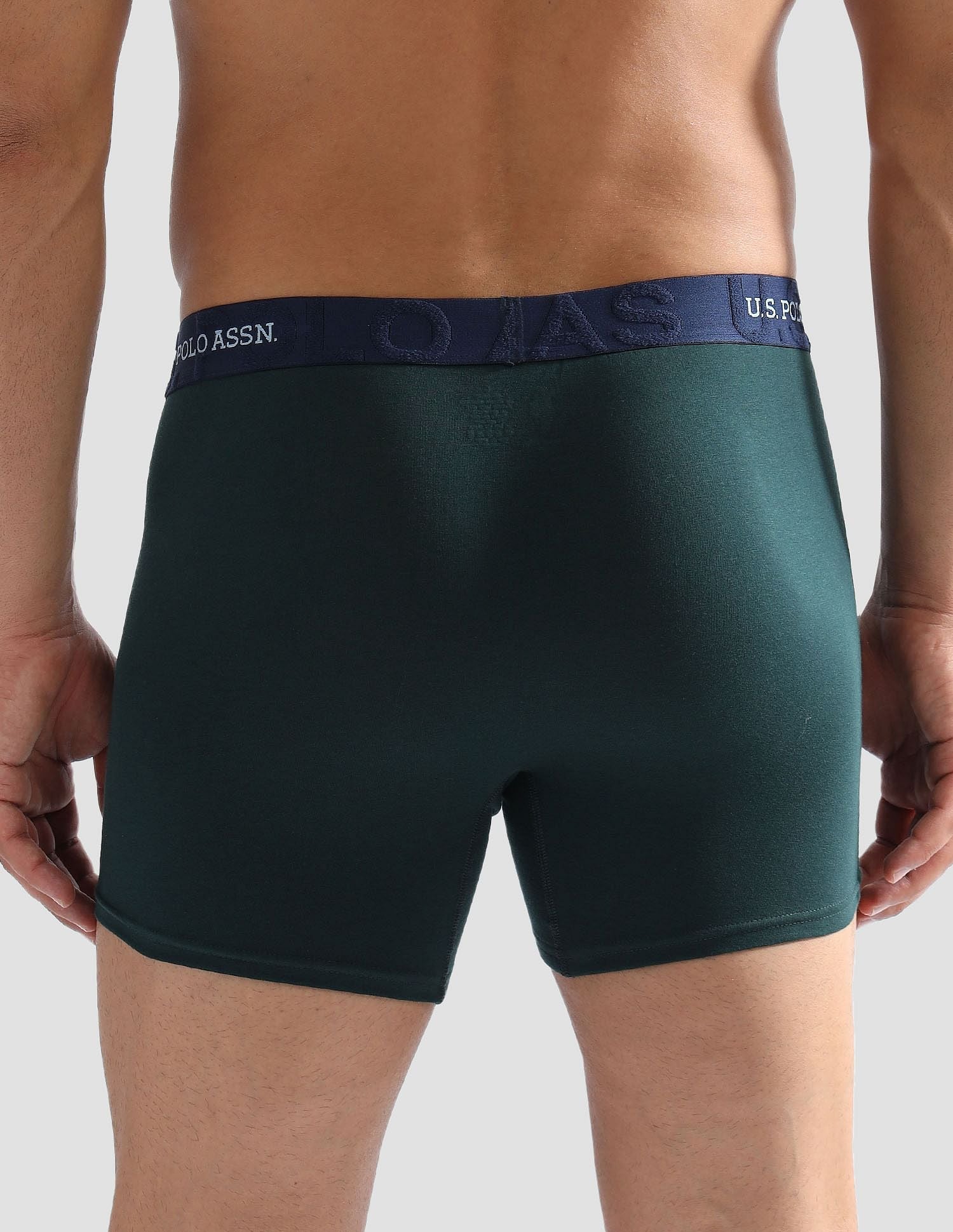 Anti Microbial Solid ET007 Trunks - Pack of 1 Scarab - U.S. POLO ASSN. | Large