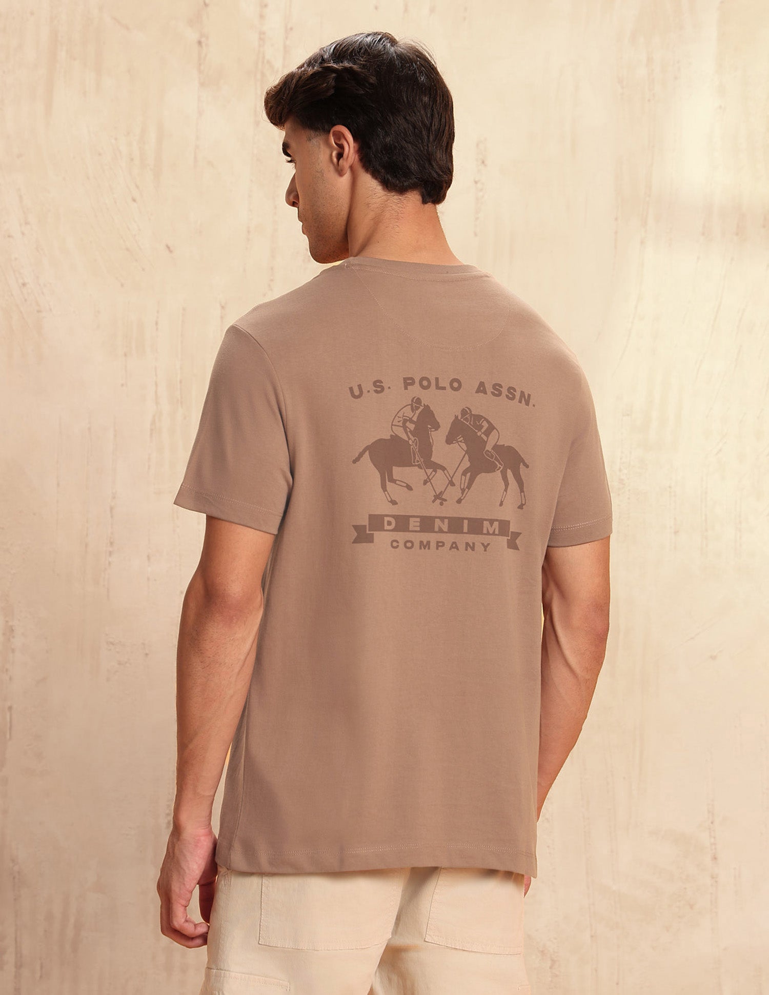 Graphic Printed Legend Of Horseshoe T-Shirt Brown - U.S. POLO ASSN. | Large