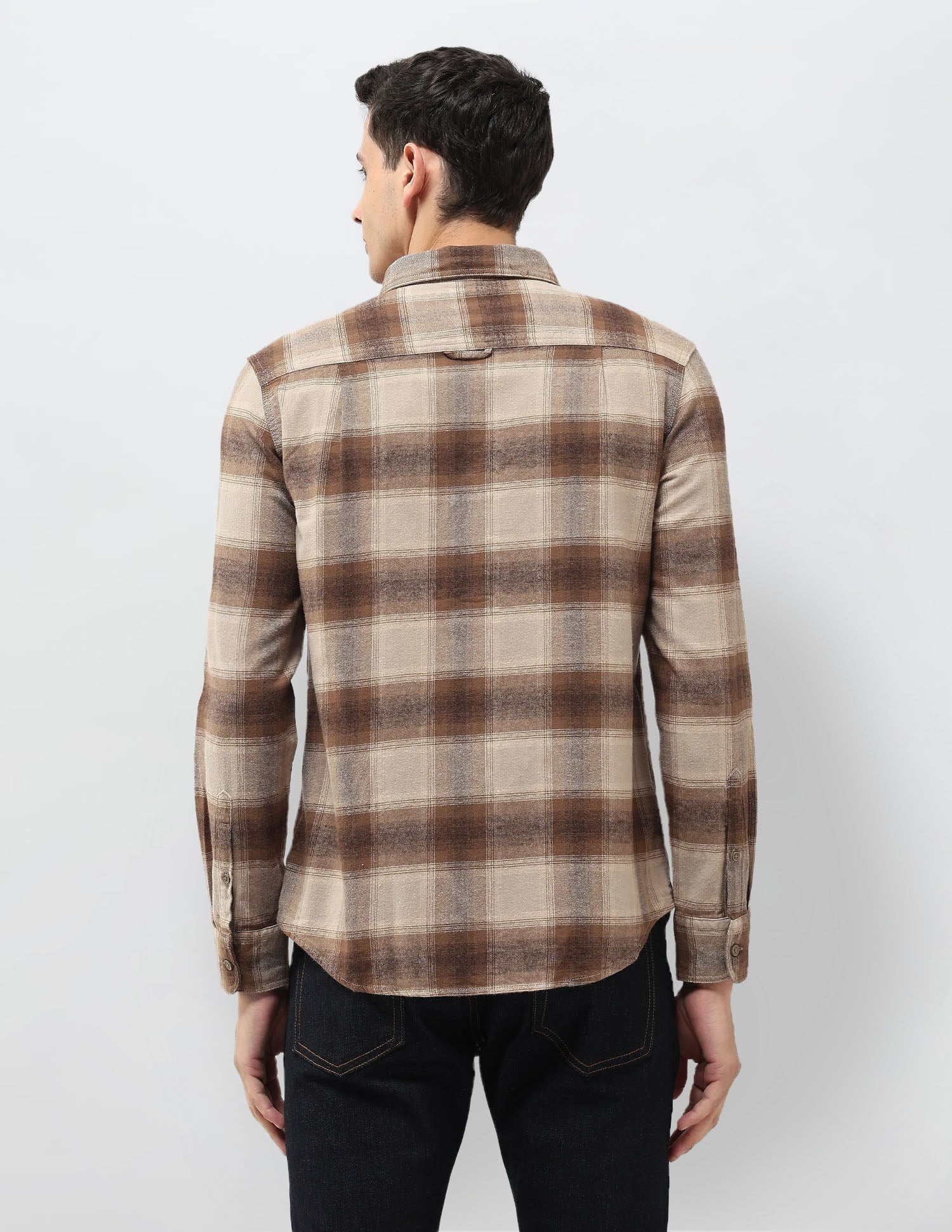 Twill Tartan Checked Shirt Khaki - U.S. POLO ASSN. | Large