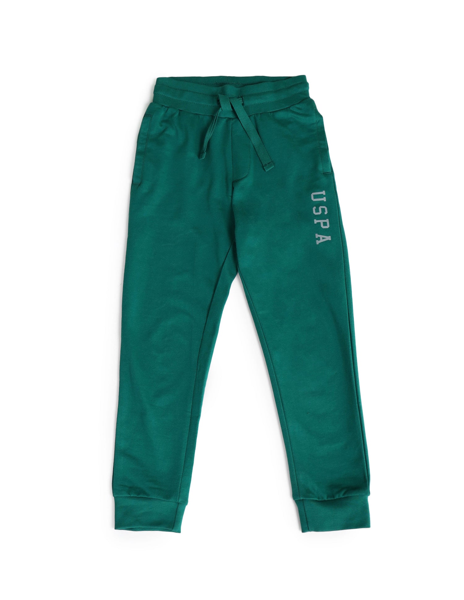 Boys Solid Regular Fit Joggers Green - U.S. POLO ASSN. | Large