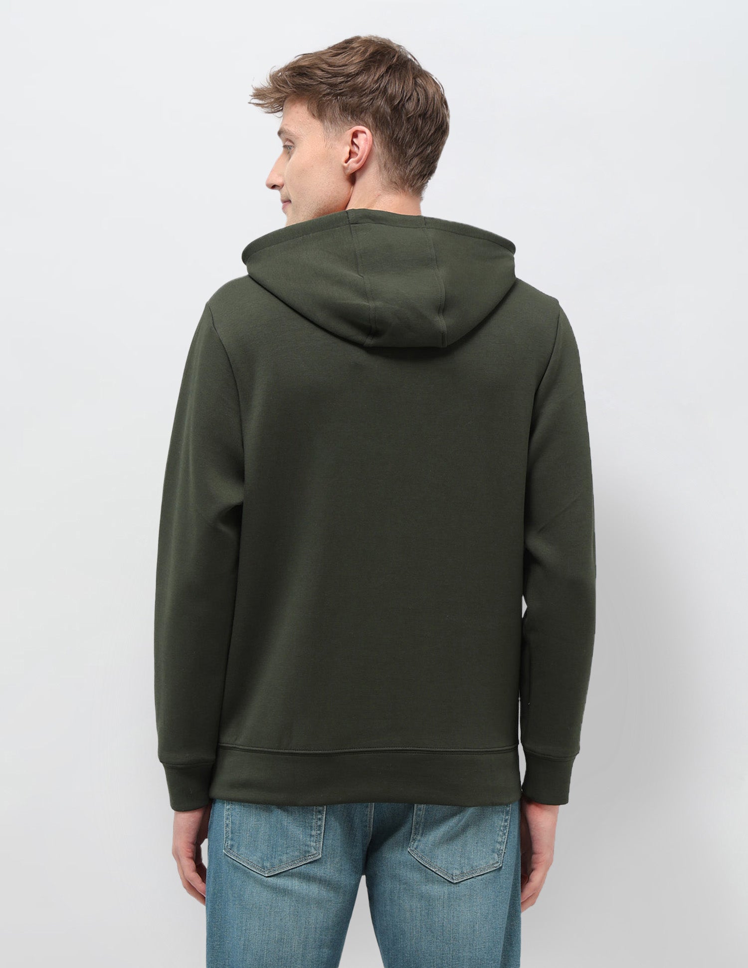 Brand Printed Regular Fit Sweatshirt Olive - U.S. POLO ASSN. | Large