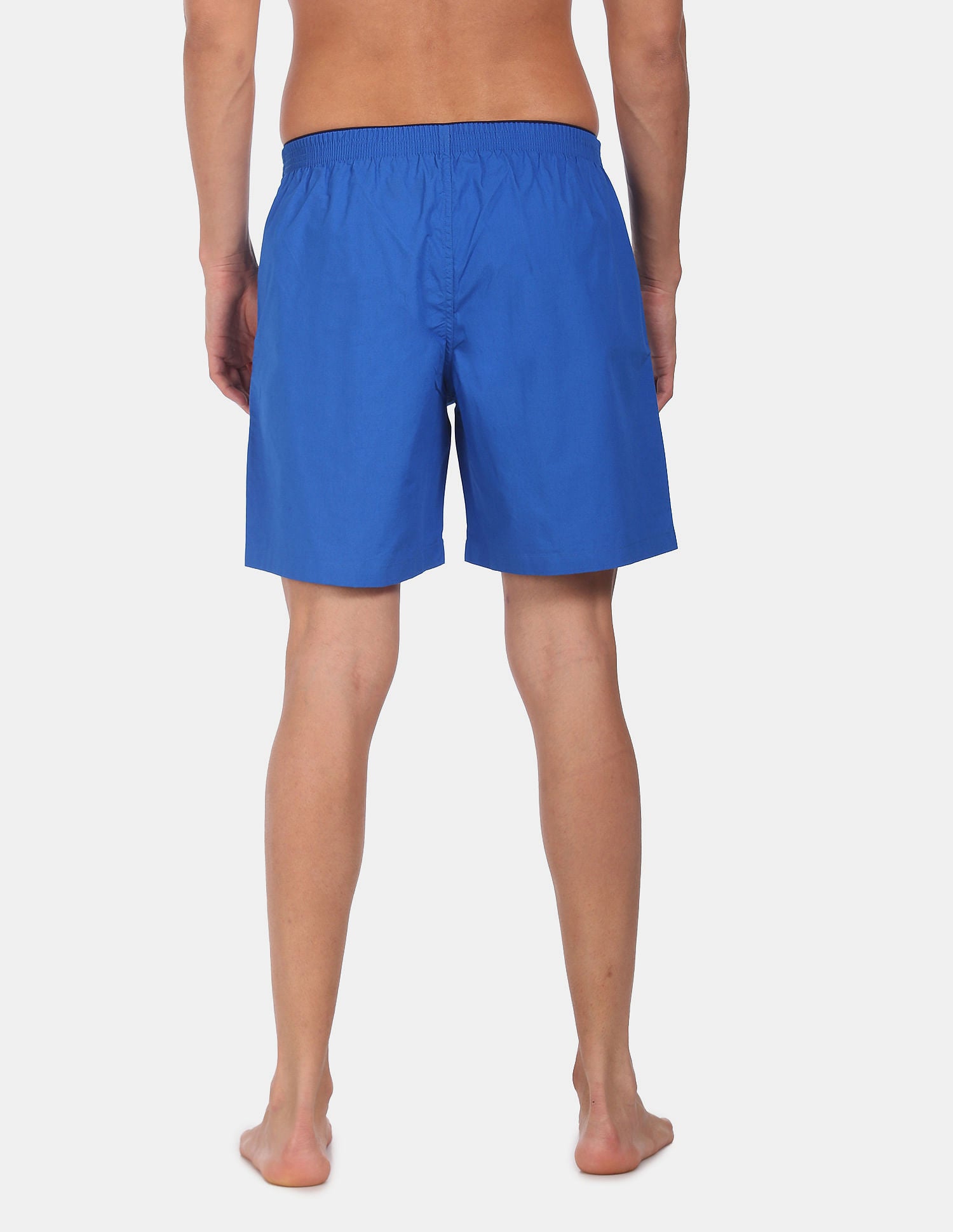 Men Mid. Blue IYAA Comfort Fit solid Cotton Boxers - Pack Of 1 Mid Blue - U.S. POLO ASSN. | Large