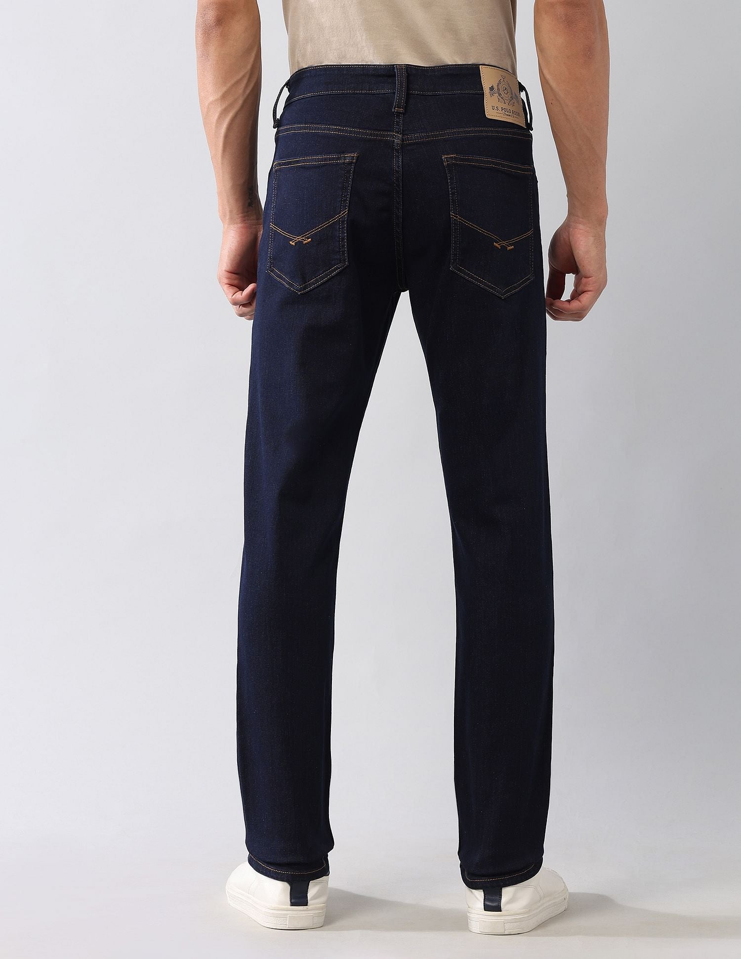 Brandon Slim Tapered Fit Blue Jeans Blue - U.S. POLO ASSN. | Large