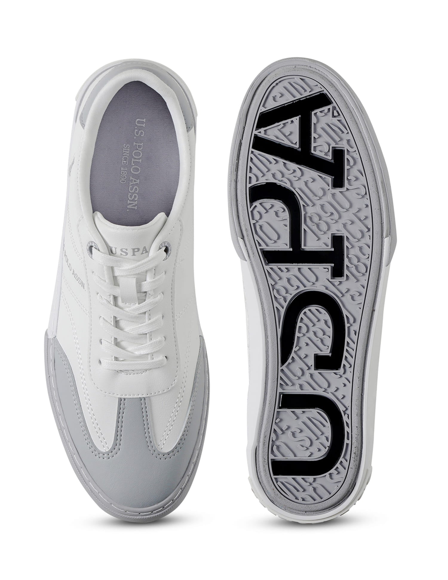 Men Colourblocked Gian 4.0 Sneakers Grey - U.S. Polo Assn. India | Large
