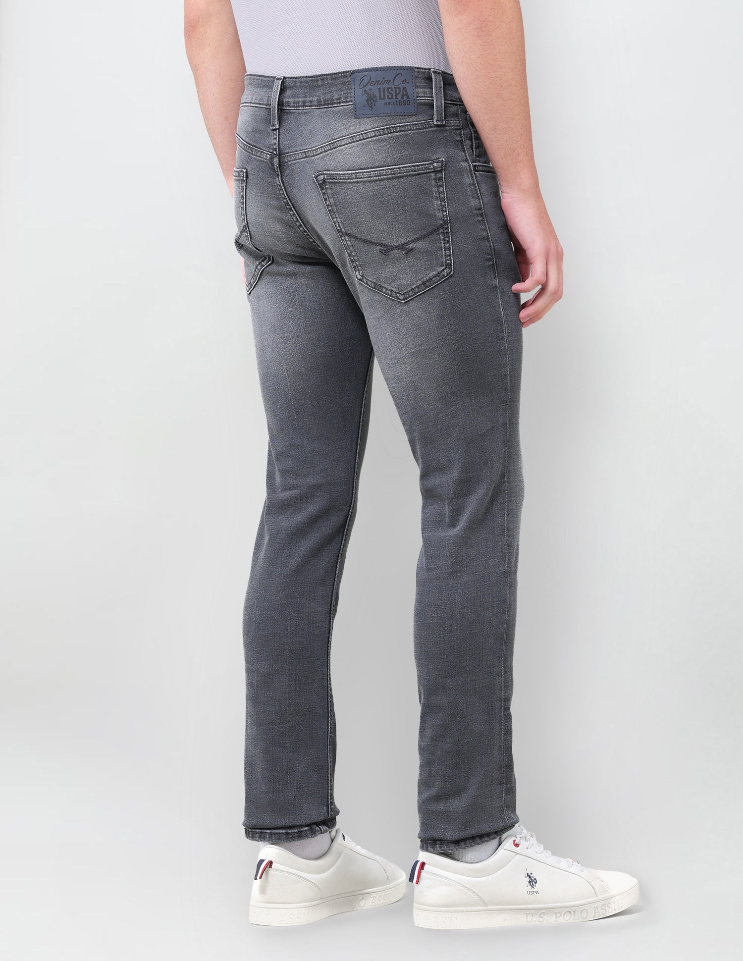 Regallo Skinny Fit Grey Jeans Grey - U.S. Polo Assn. India | Large