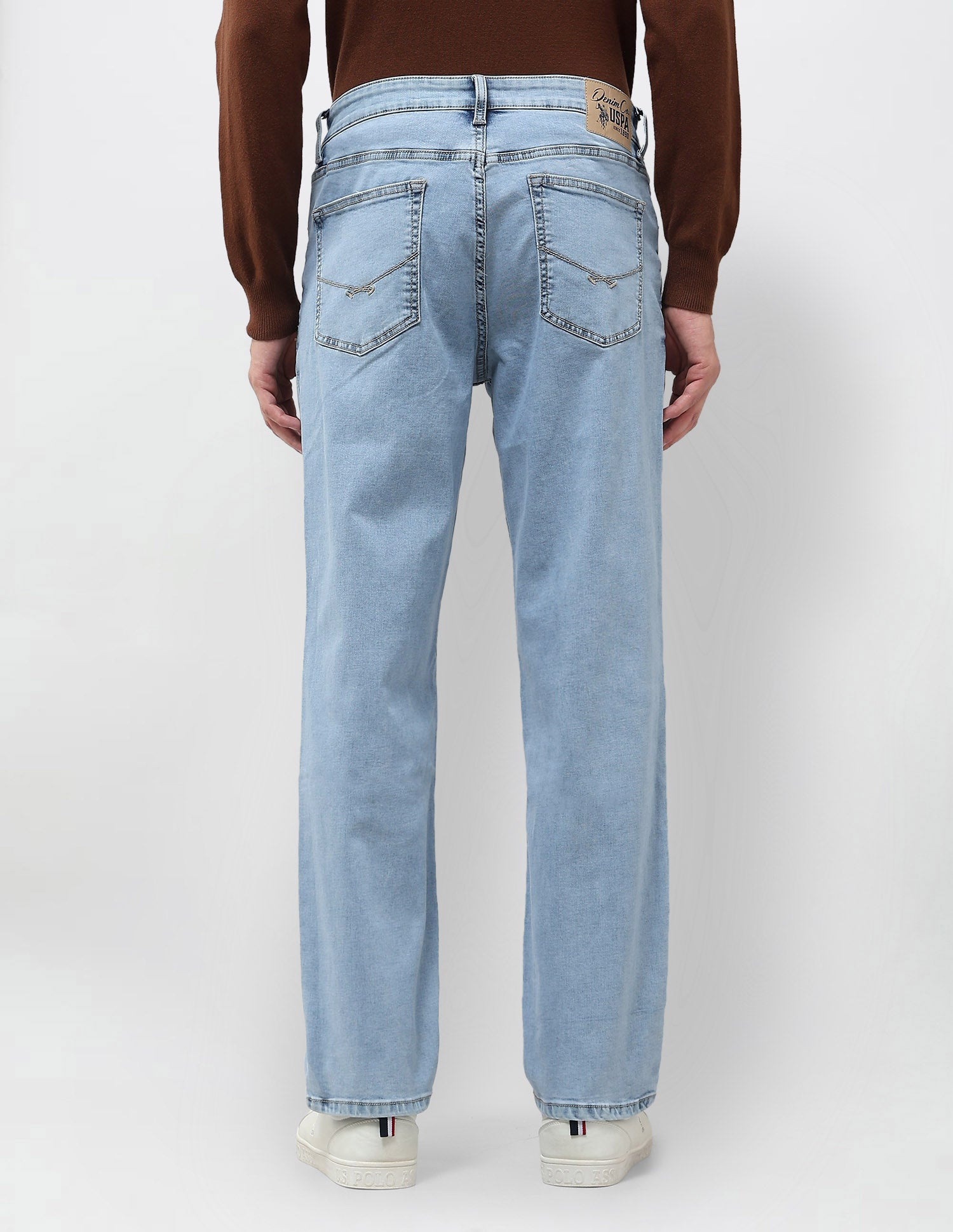 Shawn Relaxed Fit Blue Jeans Light Indigo - U.S. POLO ASSN. | Large