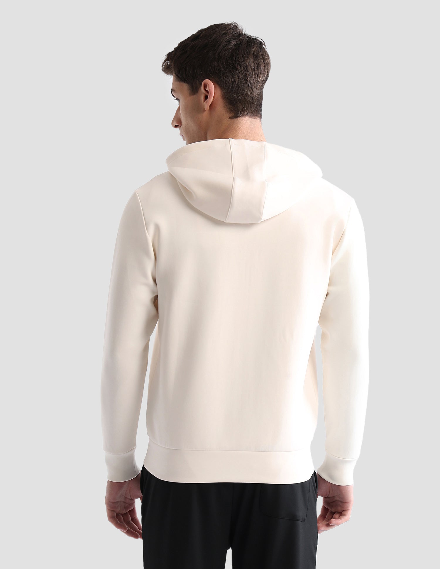 Solid Slim Fit Sweatshirt Off White - U.S. POLO ASSN. | Large