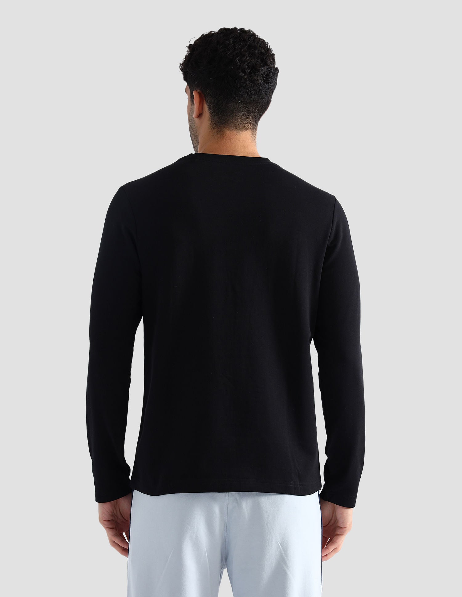 Round Neck Cotton Lounge T-Shirt Black - U.S. POLO ASSN. | Large