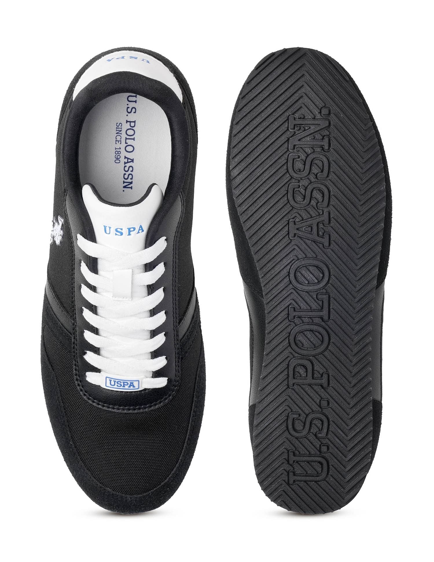 Men Clemt 3.0 Solid Sneakers Black - U.S. POLO ASSN. | Large