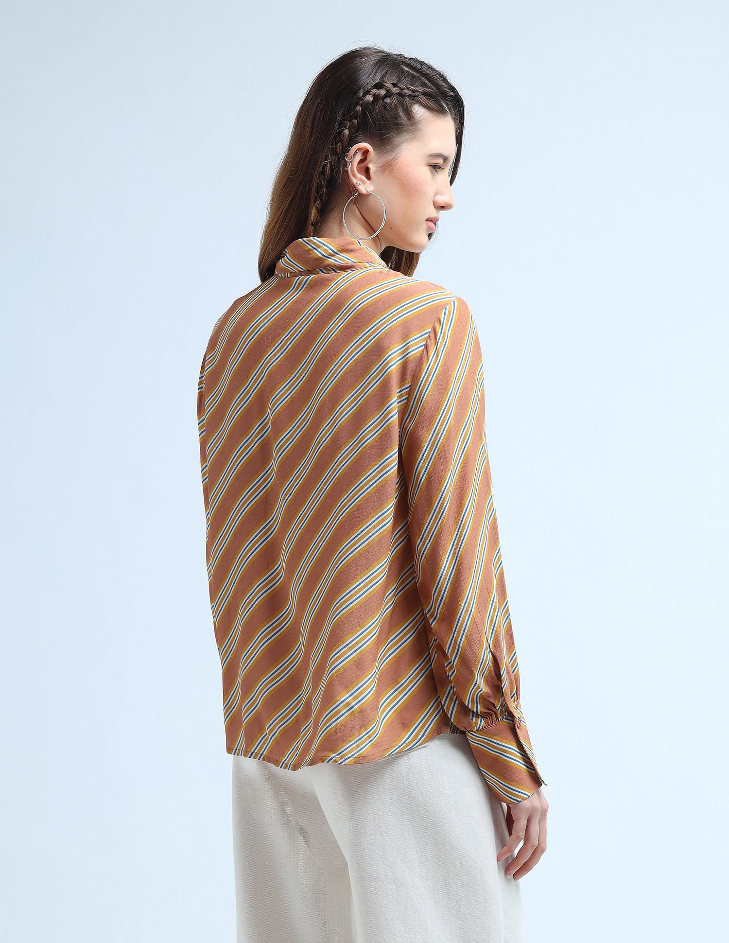 Geometric Print Bow Tie Top Multicolour - U.S. POLO ASSN. | Large