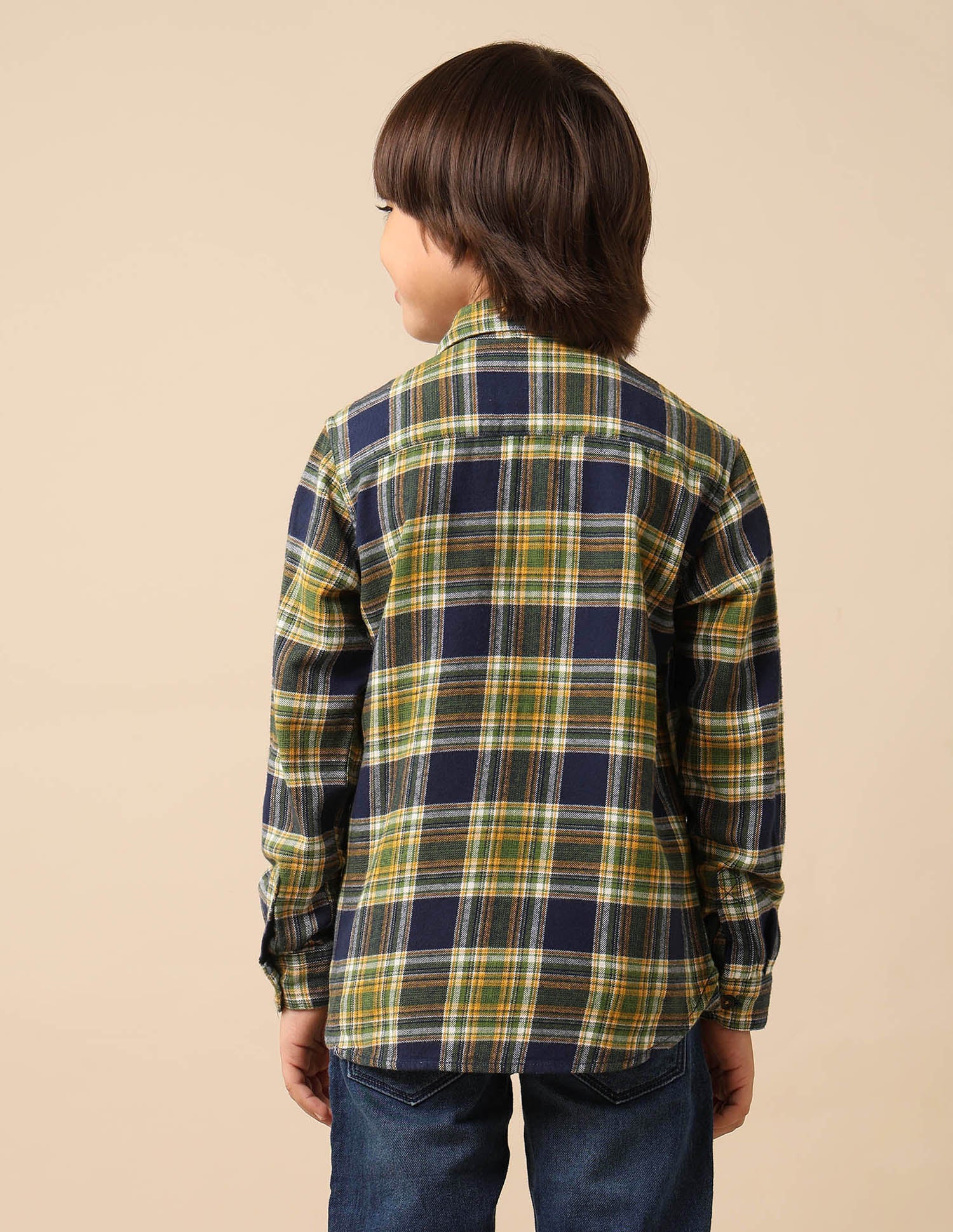 Boys All Over Printed Twill Shirt Navy - U.S. POLO ASSN. | Large