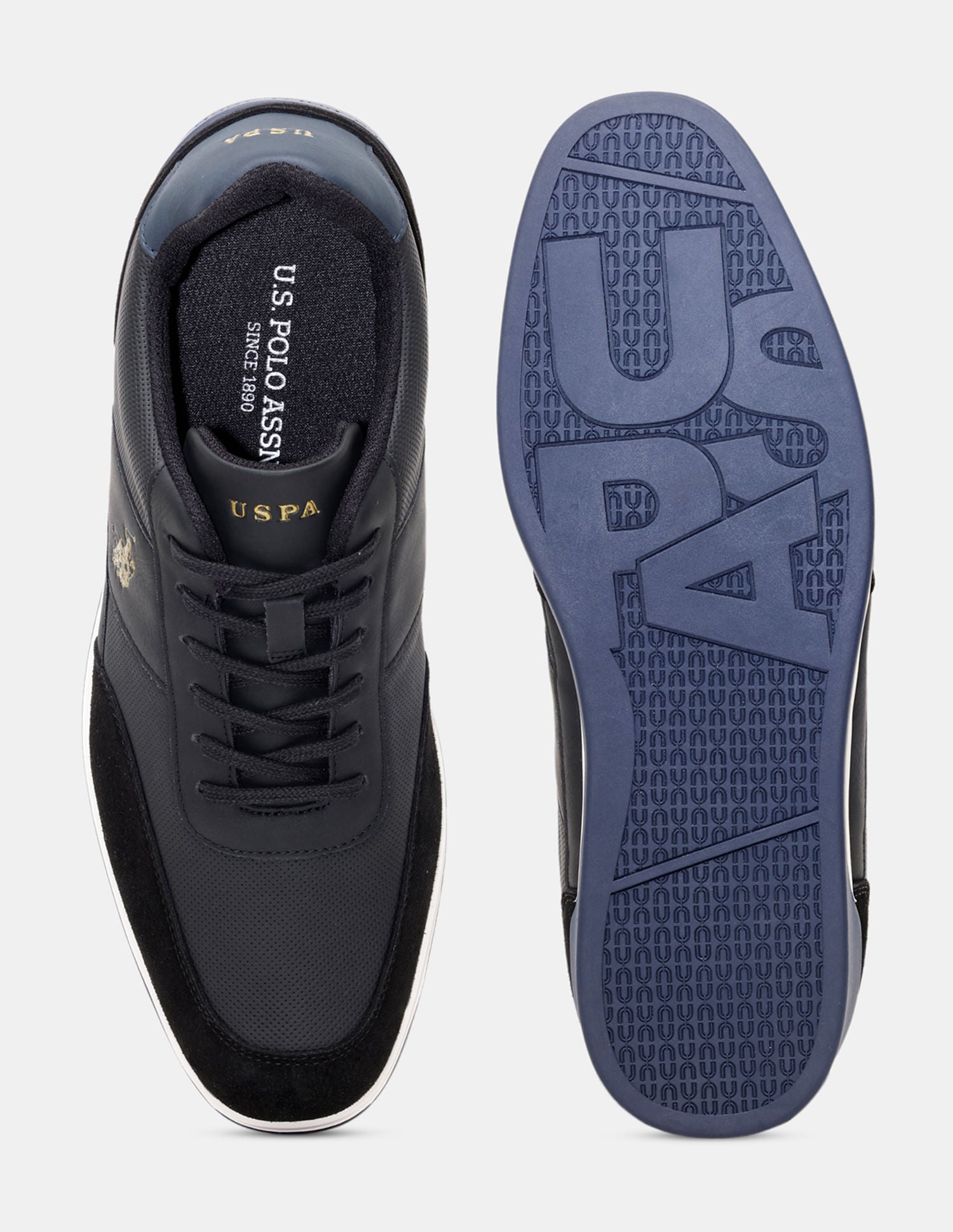 Men Moreno Smart Casuals Sneakers Black - U.S. POLO ASSN. | Large