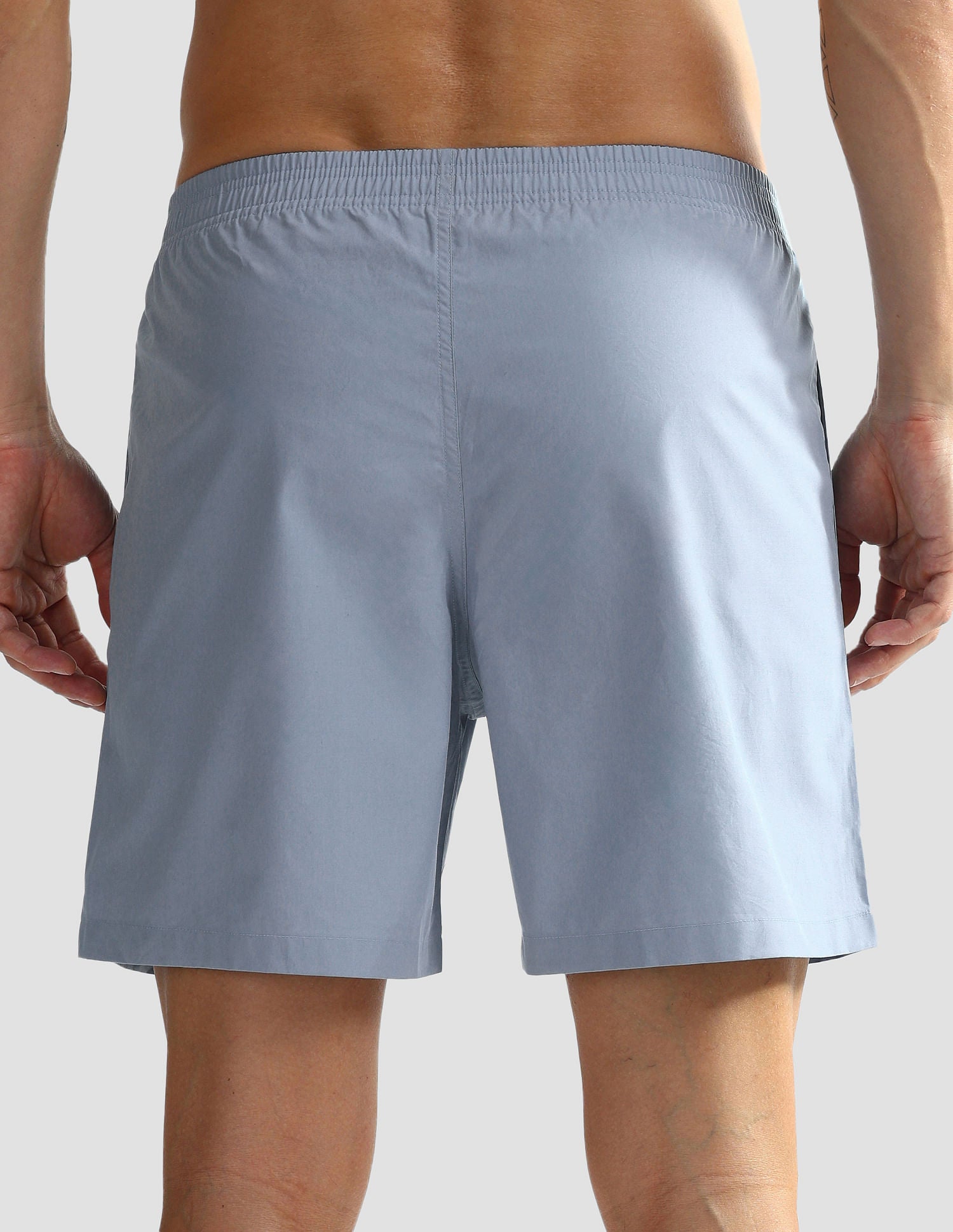 Mid Rise Solid OEX06 Shorts - Pack Of 1 Dusty Blue - U.S. POLO ASSN. | Large