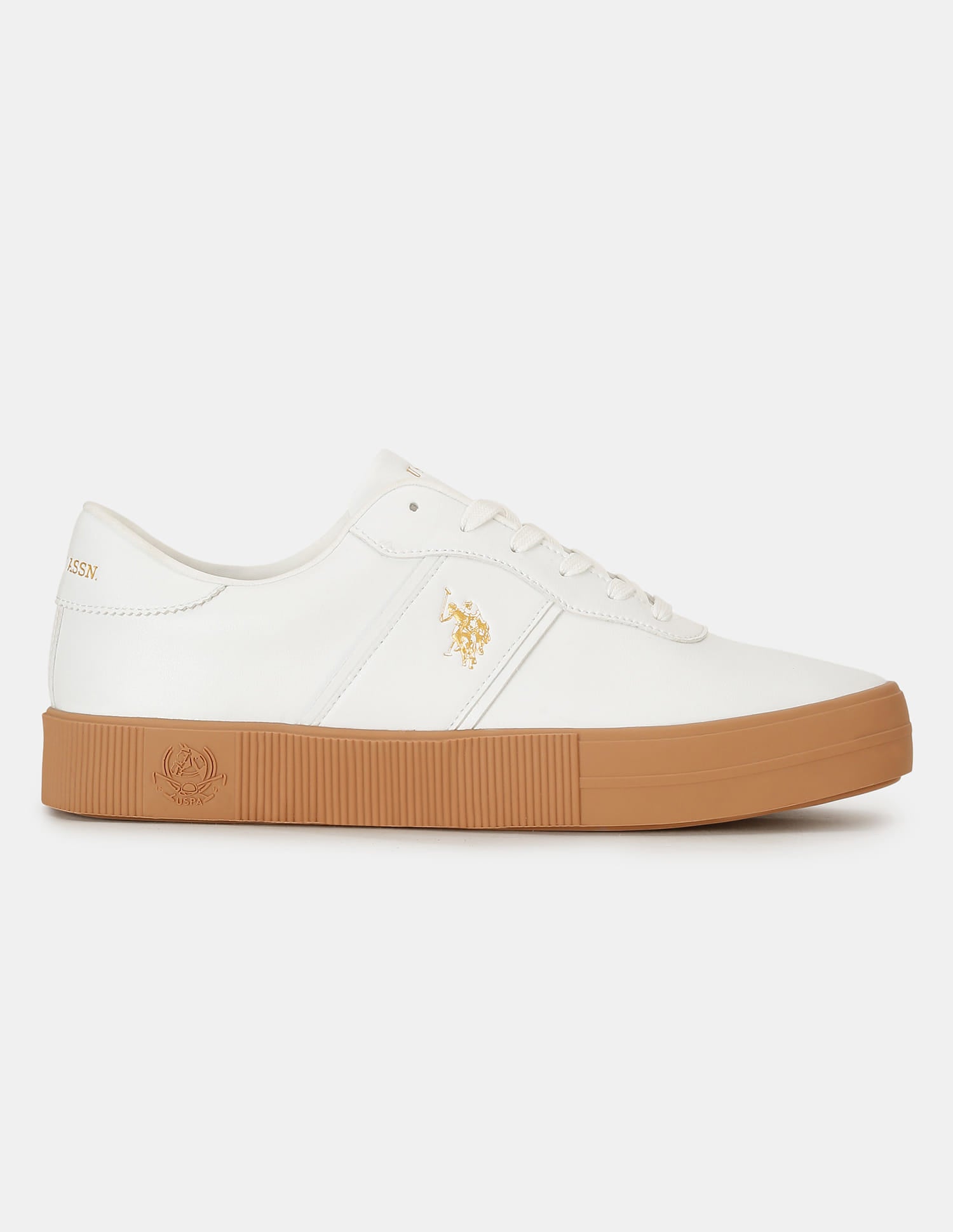 Men Round Toe Mees 3.0 Sneakers Off White - U.S. Polo Assn. India | Large