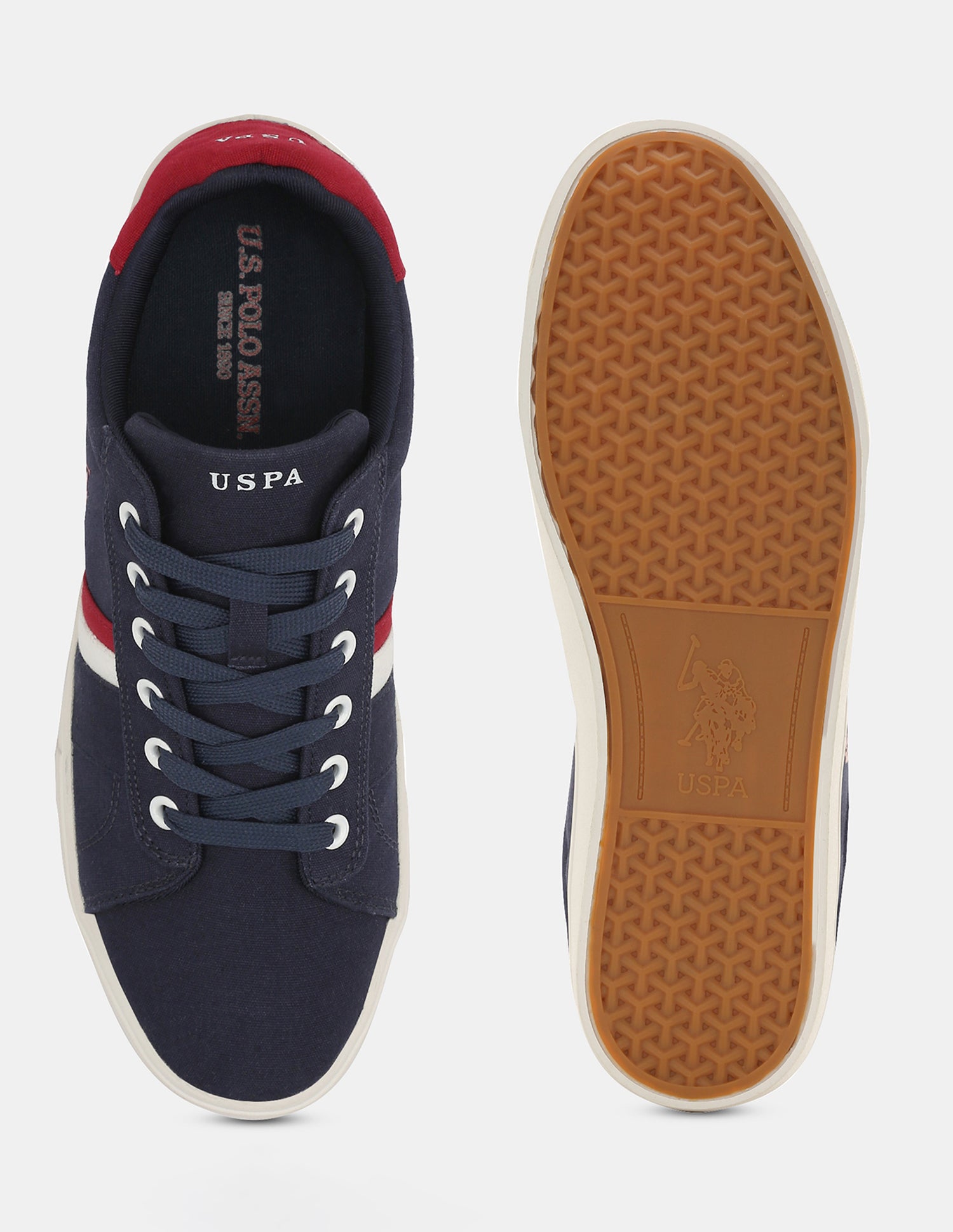 Men Solid Abor 2.0 Sneakers Navy - U.S. Polo Assn. India | Large