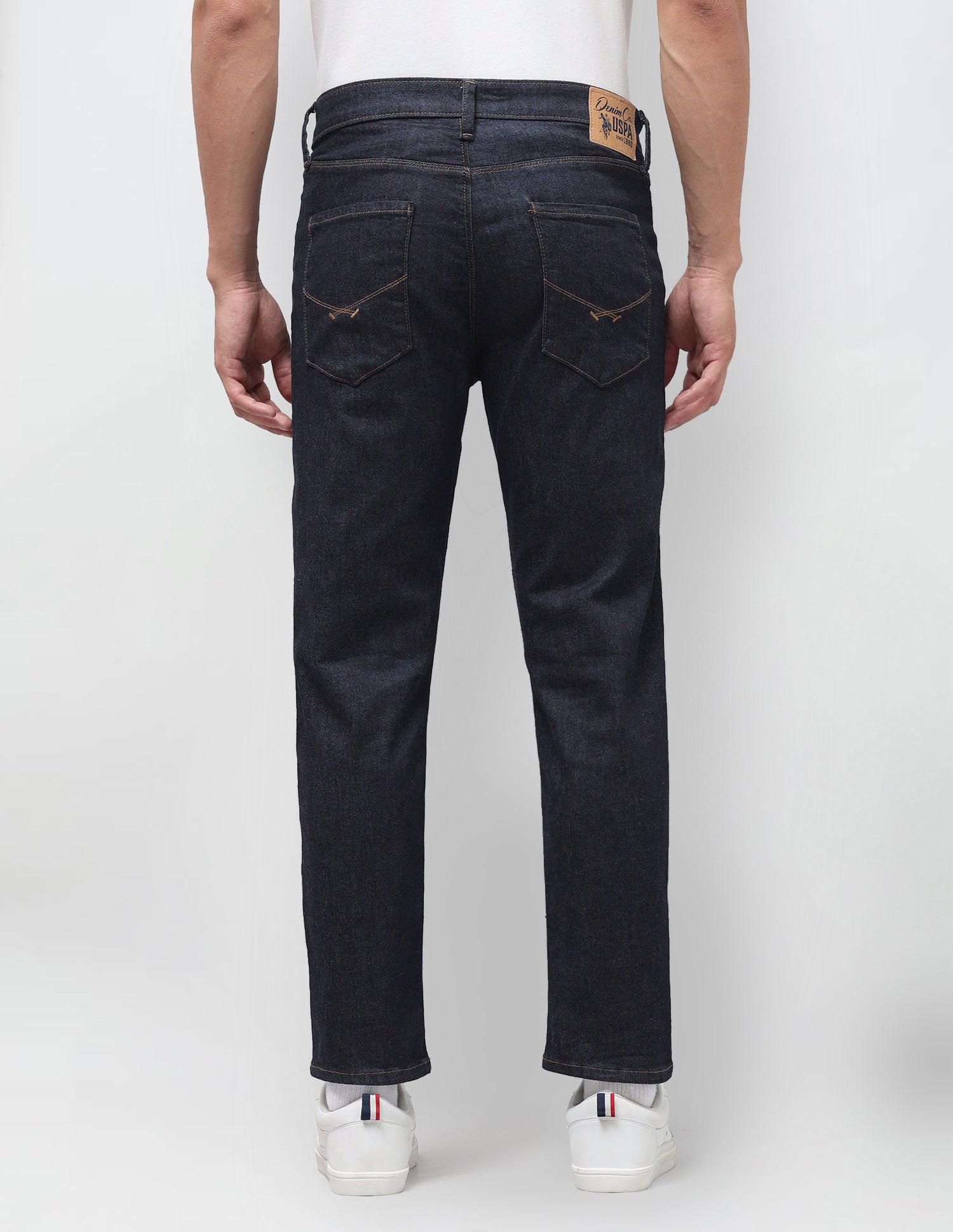 Cole Comfort Cropped Fit Blue Jeans Rinse Blue - U.S. Polo Assn. India | Large