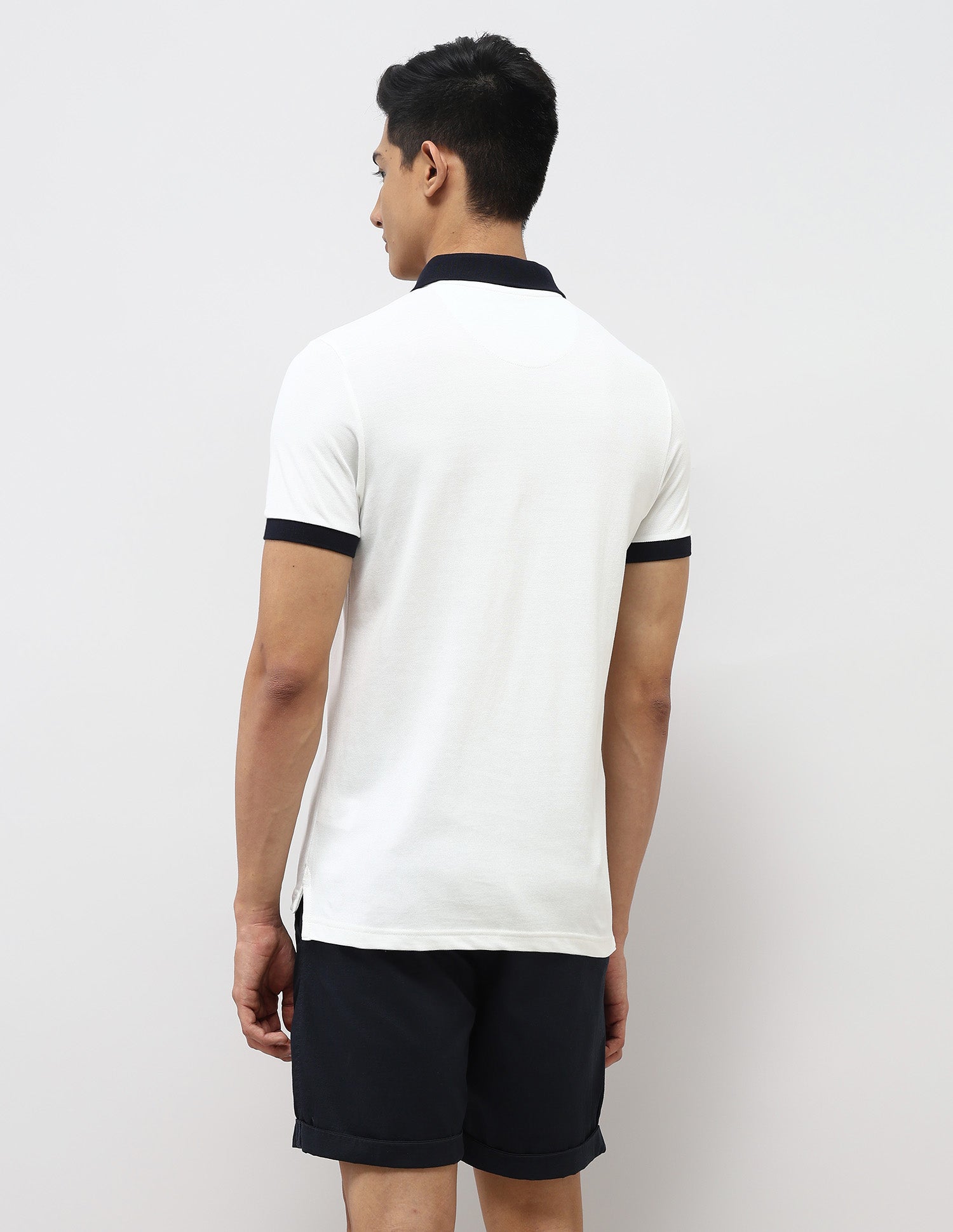 Pure Cotton Muscle Fit Polo Shirt Ivory - U.S. Polo Assn. India | Large