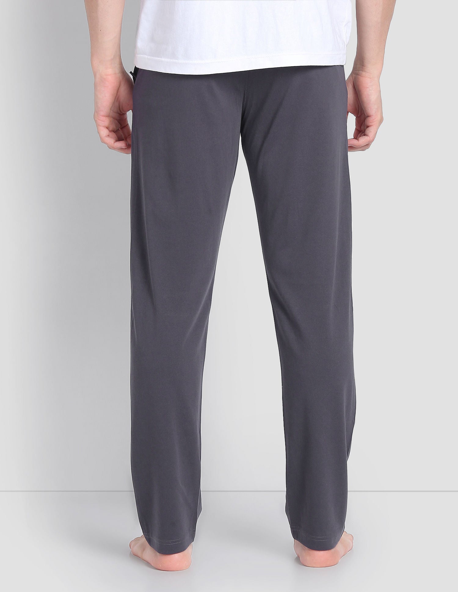 Mid Rise LR004 Lounge Track Pants - Pack Of 1 Grey - U.S. POLO ASSN. | Large