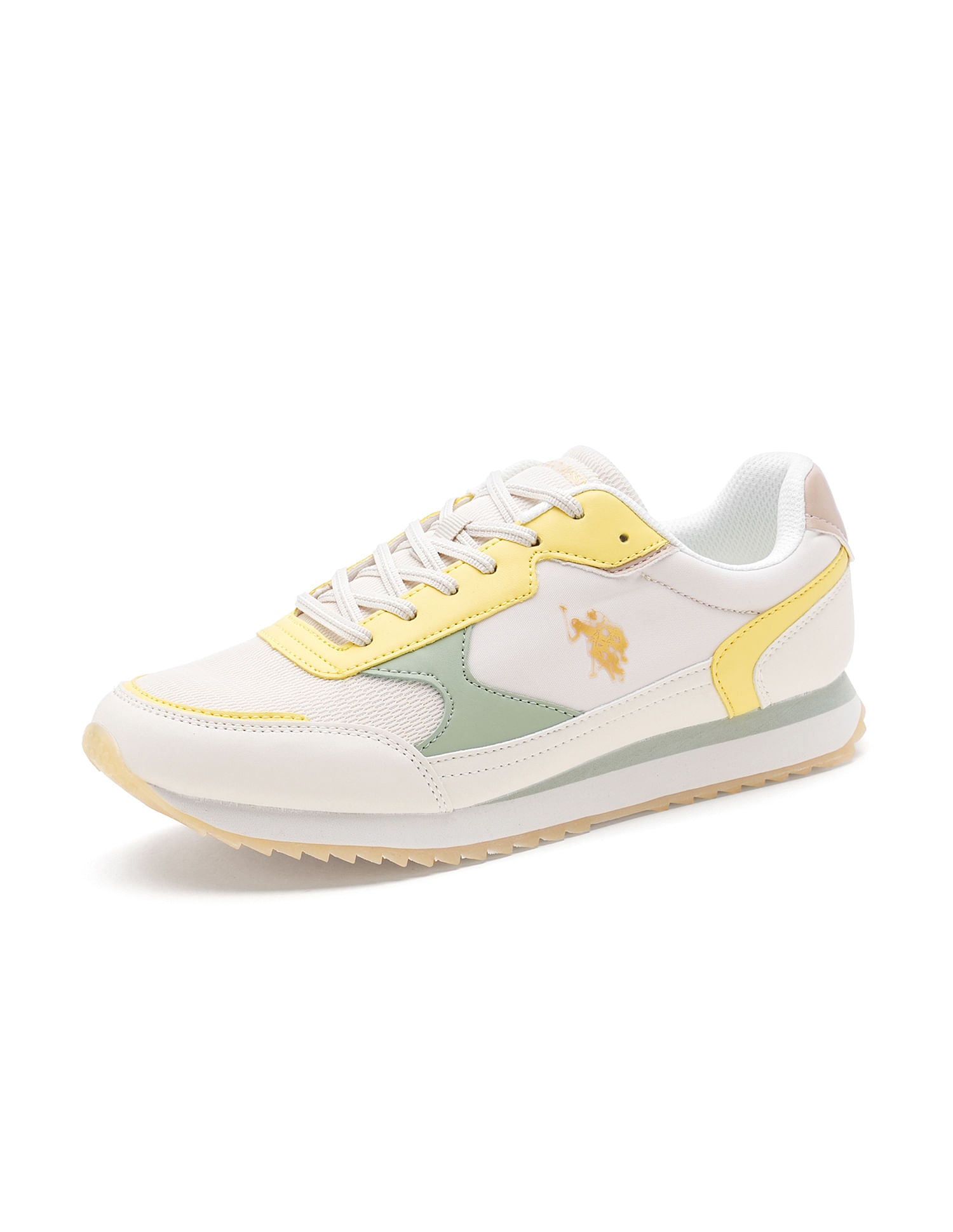 Women Colour Block Alora Sneakers Yellow - U.S. POLO ASSN. | Large