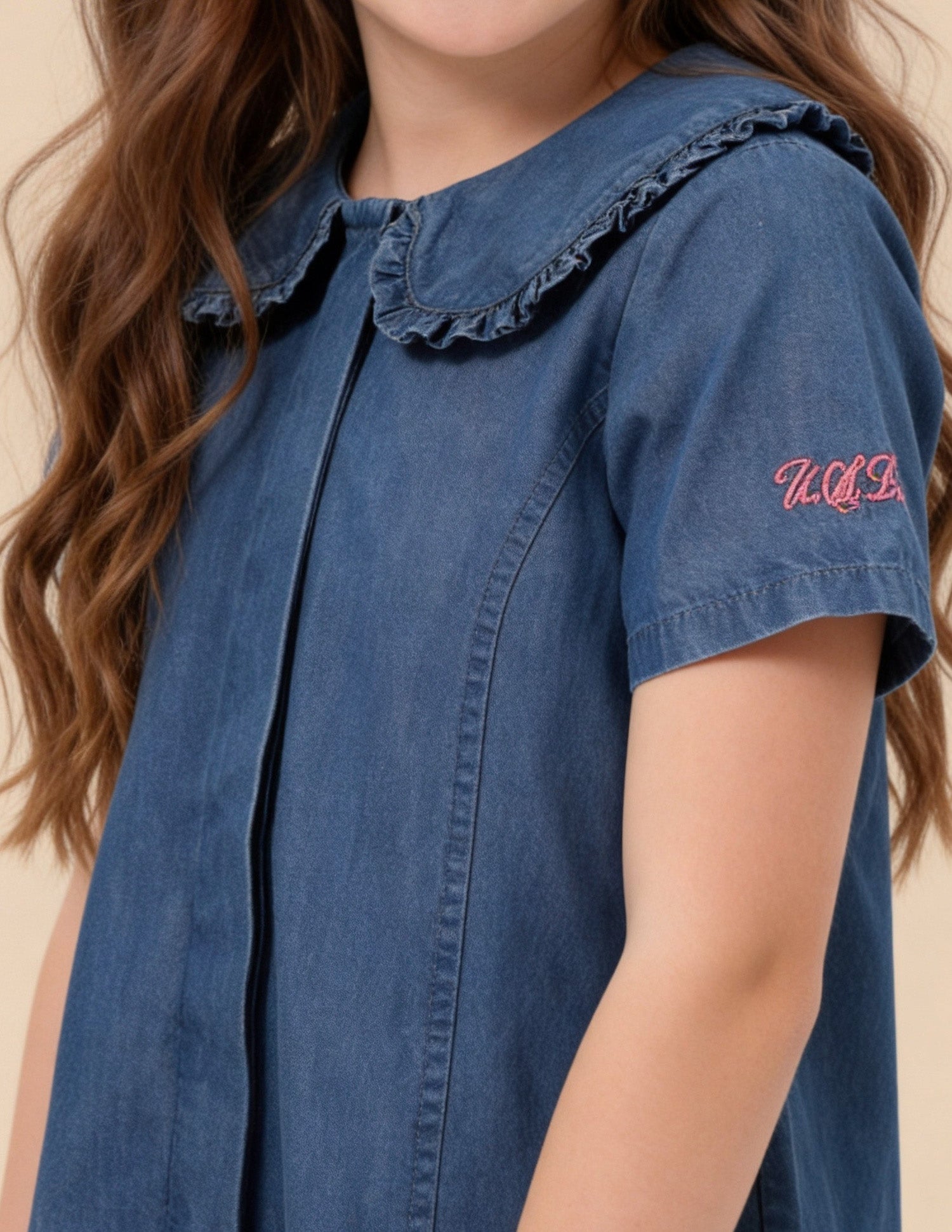Solid Denim Dress Dark Blue - U.S. Polo Assn. India | Large