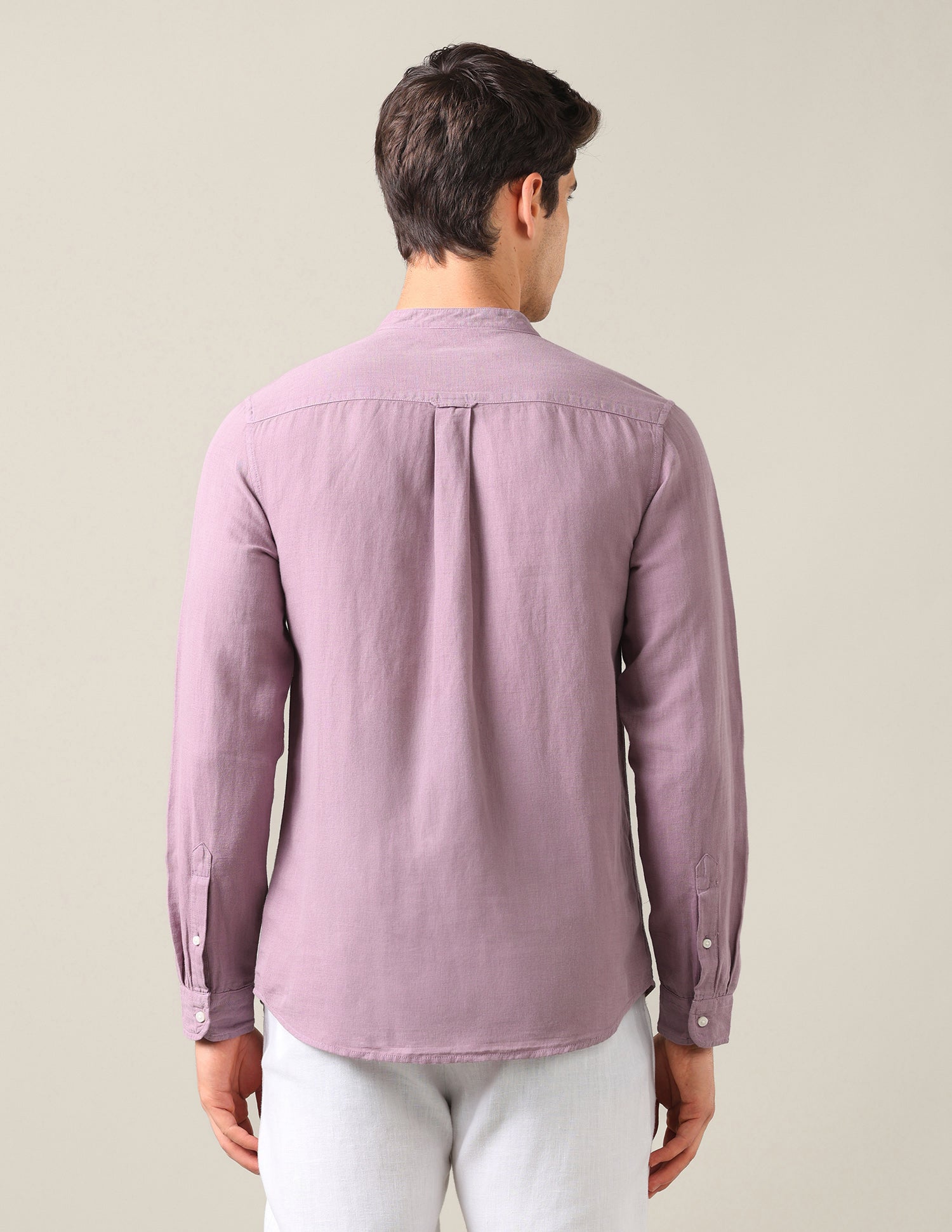 Solid Regular Fit Shirt Mauve - U.S. Polo Assn. India | Large