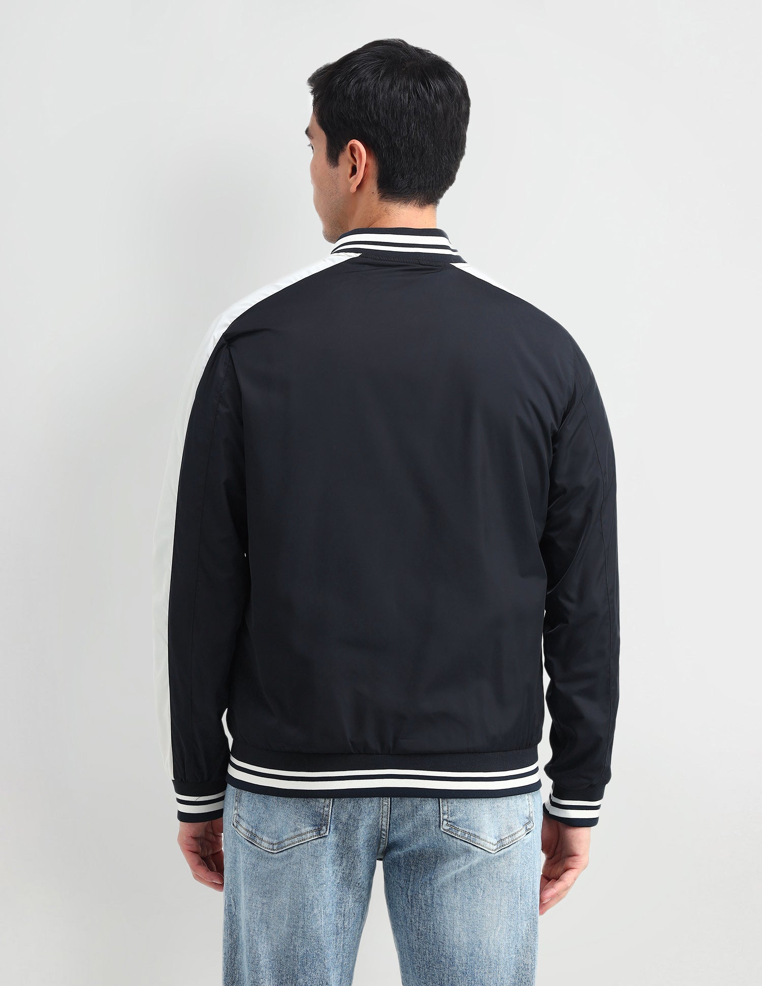 Brand Printed Regular Fit Jacket Navy - U.S. POLO ASSN. | Large