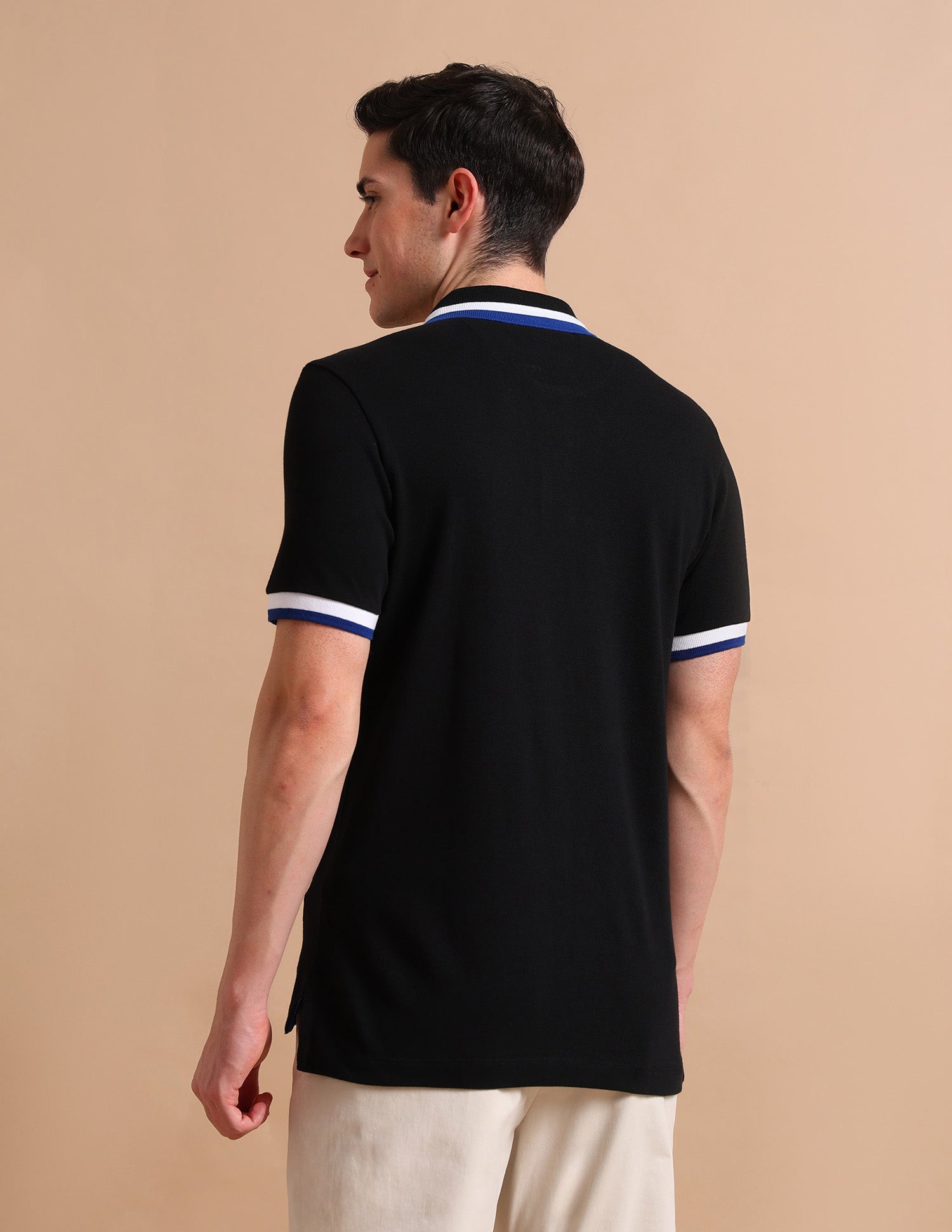 Heritage Tipped Polo Shirt Black - U.S. POLO ASSN. | Large