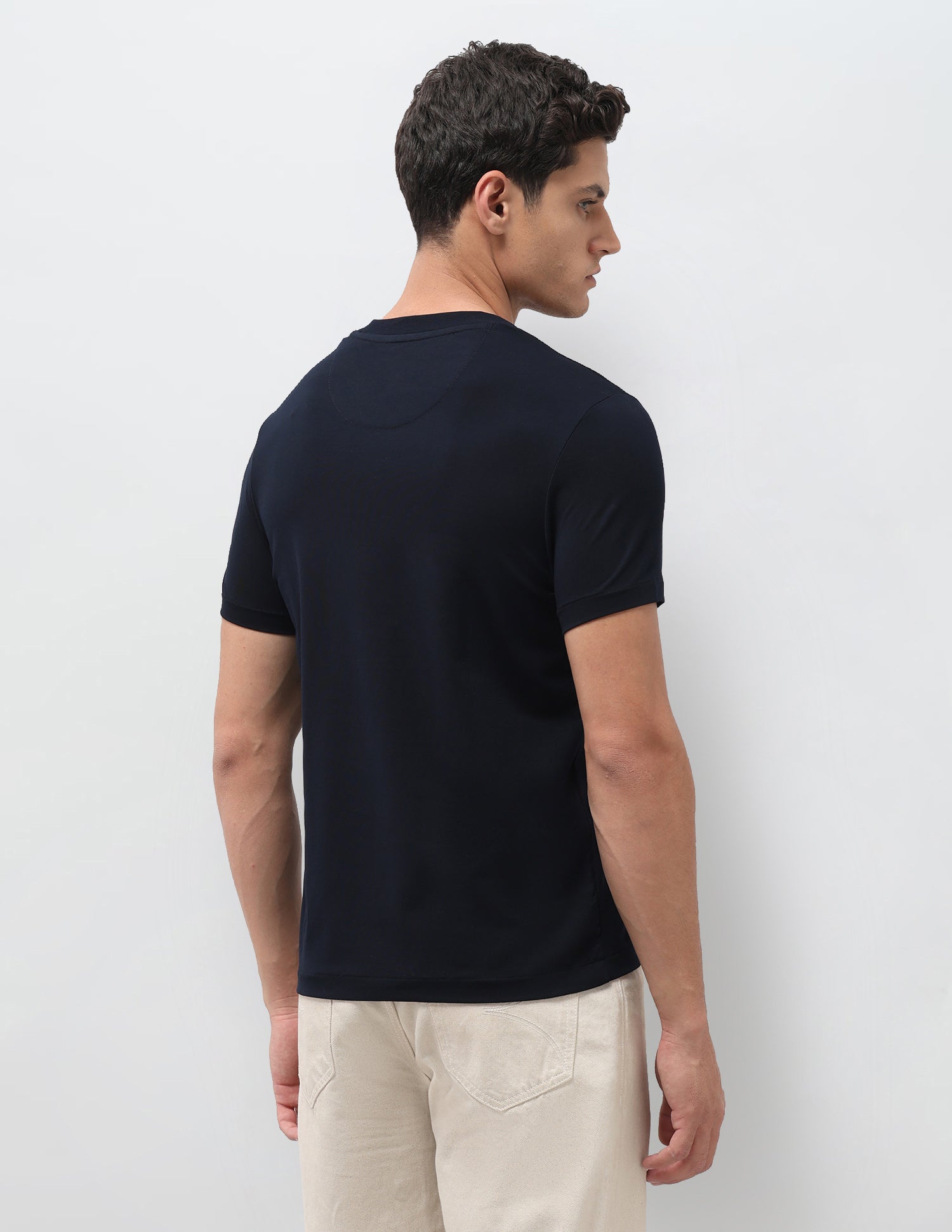 Brand Embroidered Slim Fit T-Shirt Navy - U.S. Polo Assn. India | Large