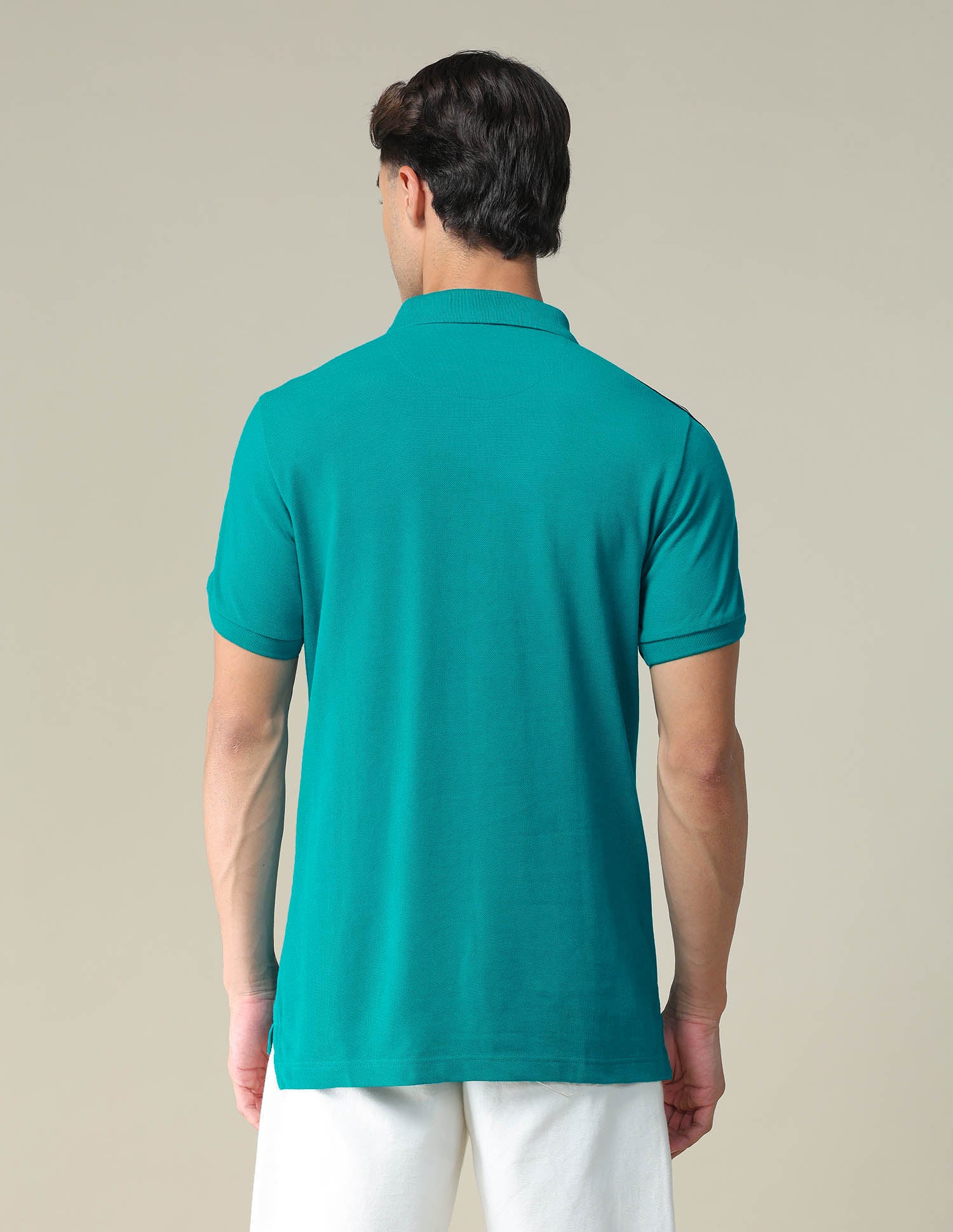 Brand Tape Slim Polo Shirt Teal - U.S. POLO ASSN. | Large