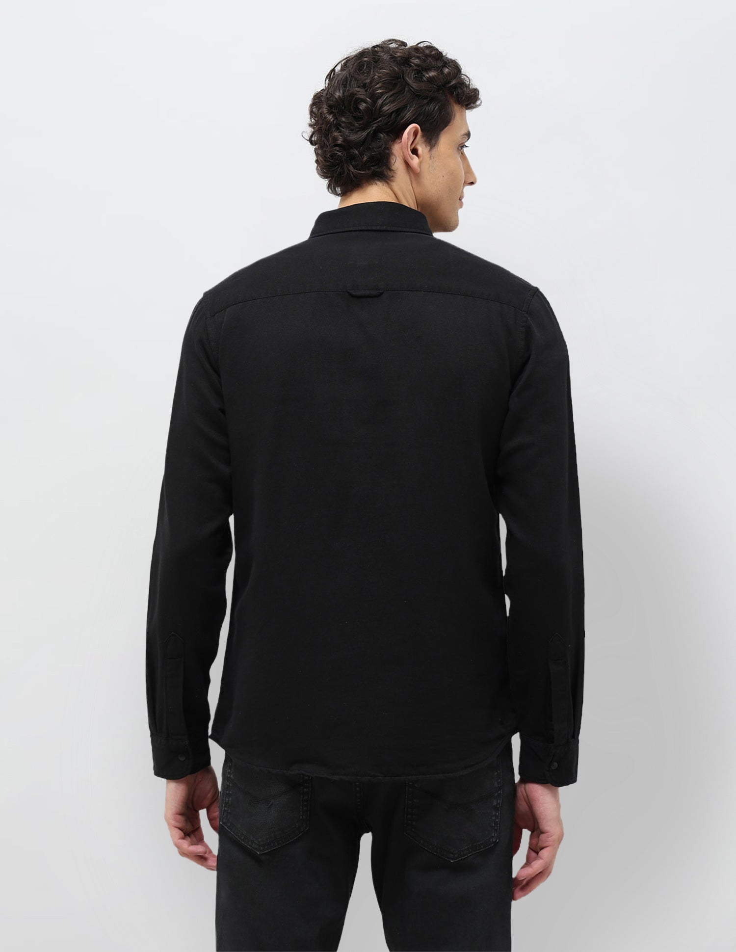 Twill Regular Fit Shirt Black - U.S. POLO ASSN. | Large