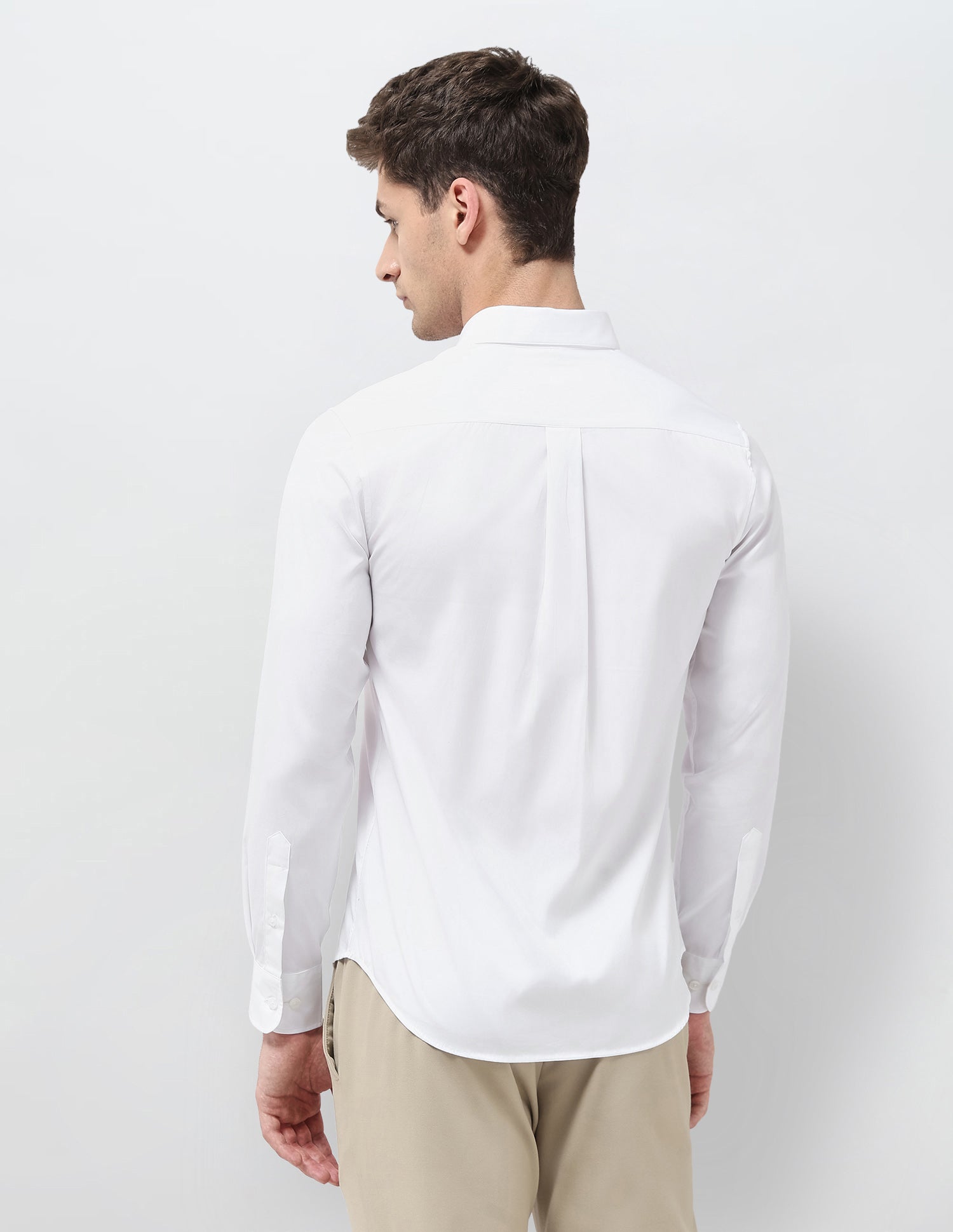 Tailored Fit Solid Shirt White - U.S. POLO ASSN. | Large