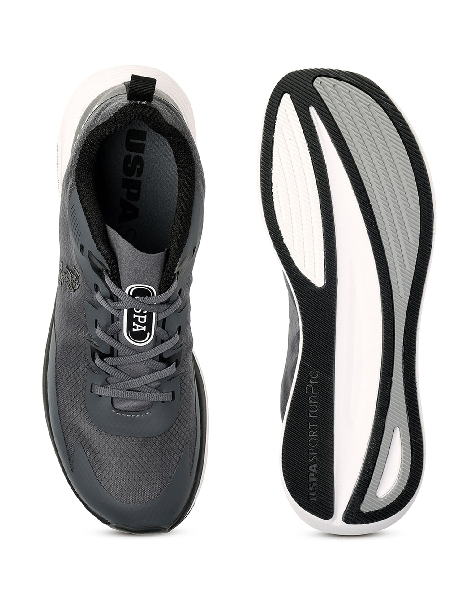 Men Severin Grey Uspa Sport  Runpro Running Shoes Grey - U.S. Polo Assn. India | Large