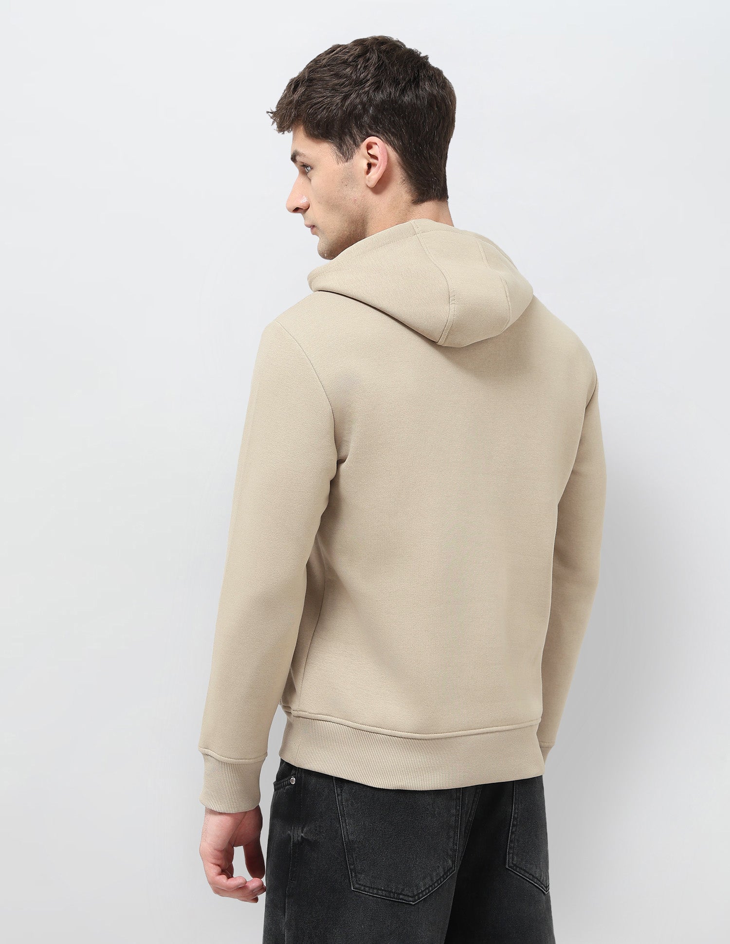 Graphic Printed Regular Fit Sweatshirt Beige - U.S. POLO ASSN. | Large