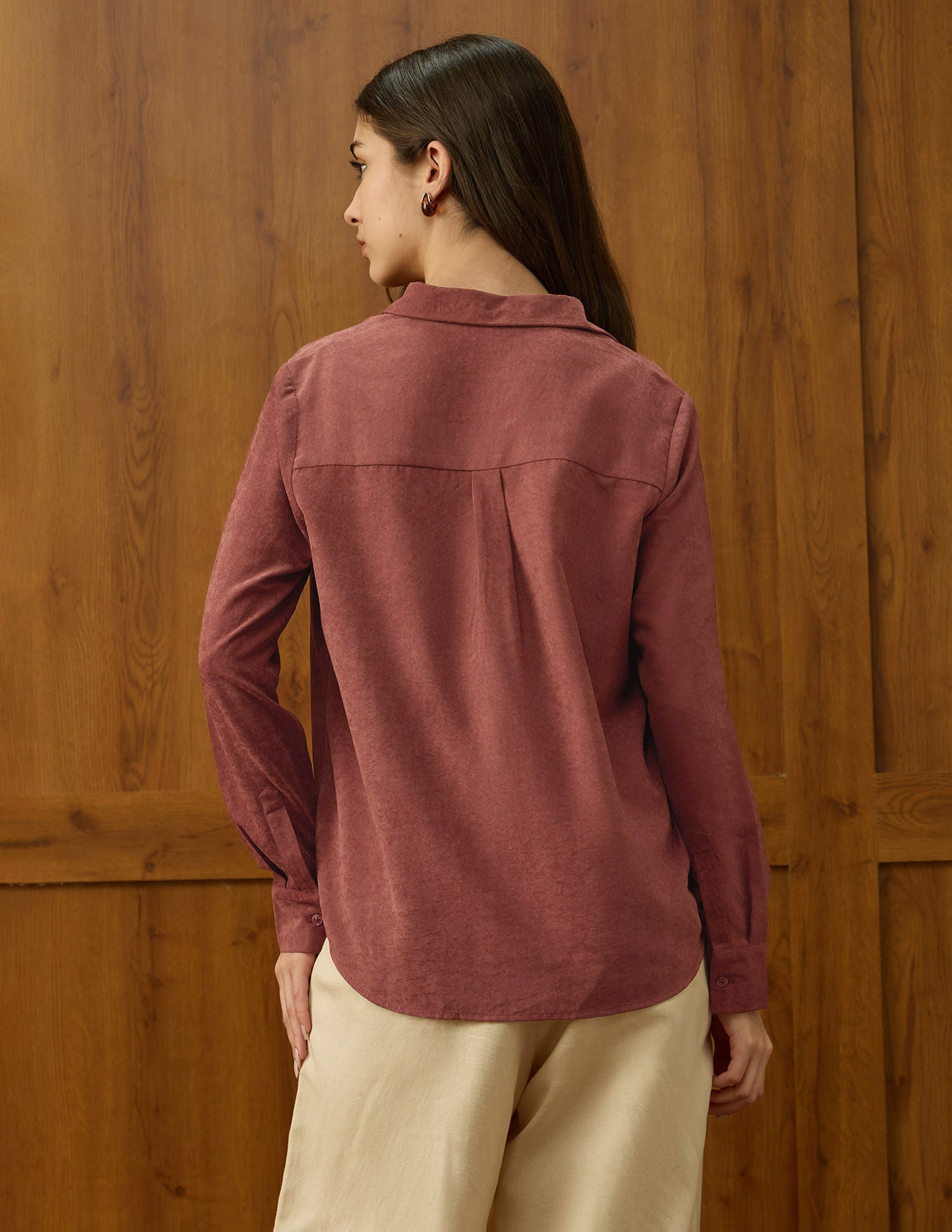 Regular Fit Solid Shirt Purple - U.S. POLO ASSN. | Large