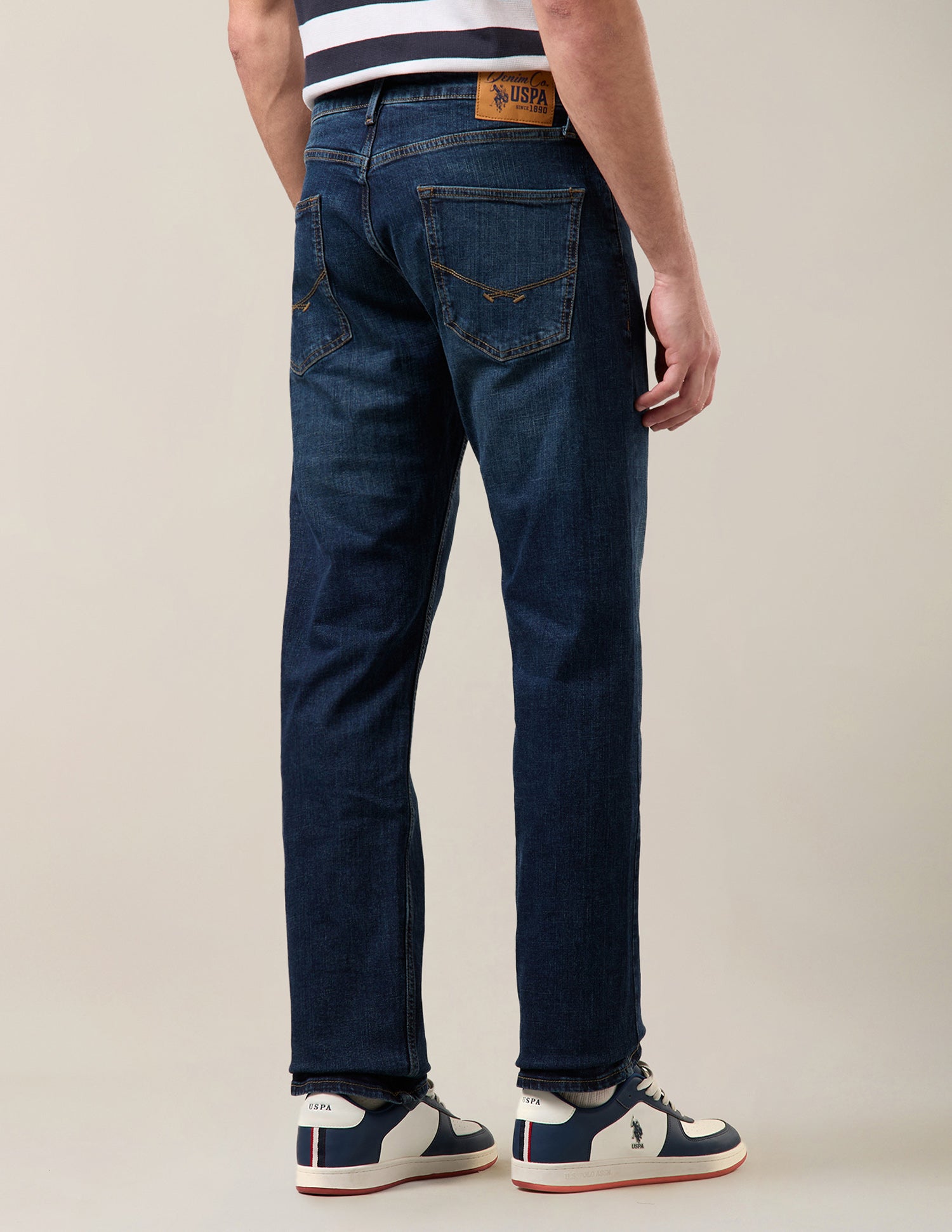 Mason Regular Straight Fit Blue Jeans Dark Indigo - U.S. Polo Assn. India | Large