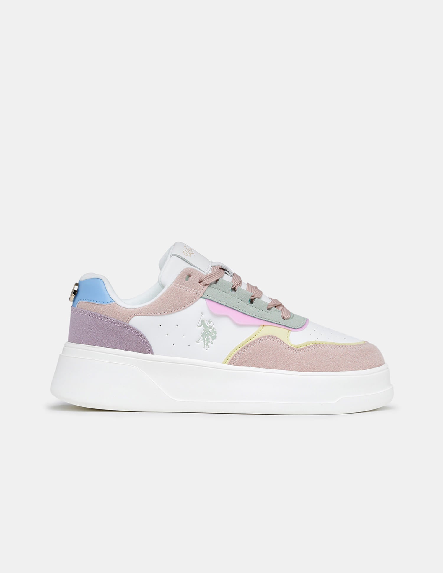 Women Aluna Colourblocked Lace Ups Sneakers Multi3 - U.S. Polo Assn. India | Large