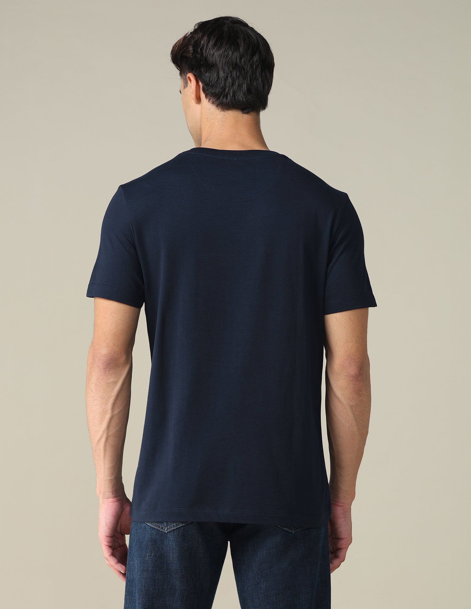 Brand Printed Regular Fit T-shirt Navy - U.S. POLO ASSN. | Large