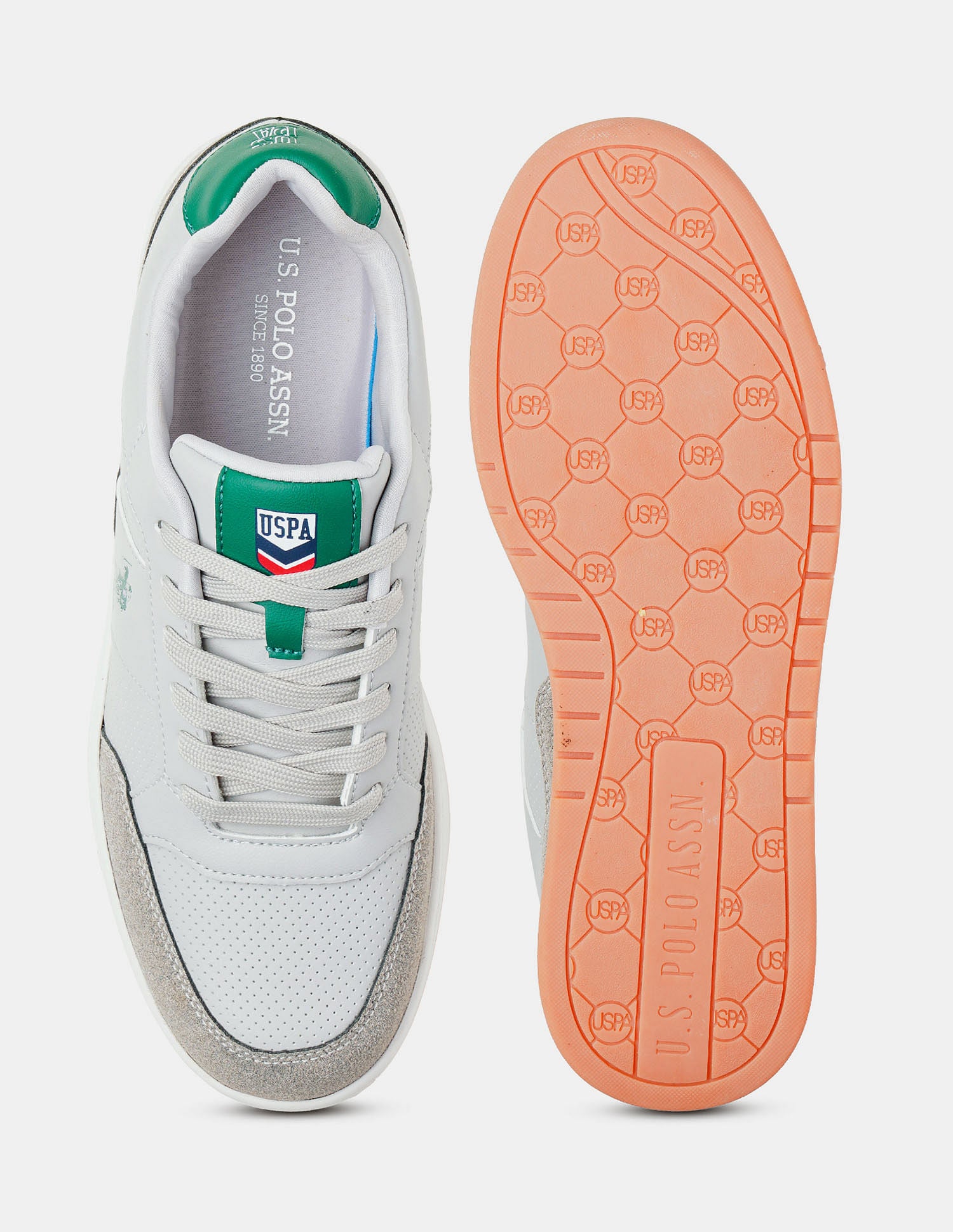 Men Colourblocked Simon Sneakers Grey - U.S. POLO ASSN. | Large