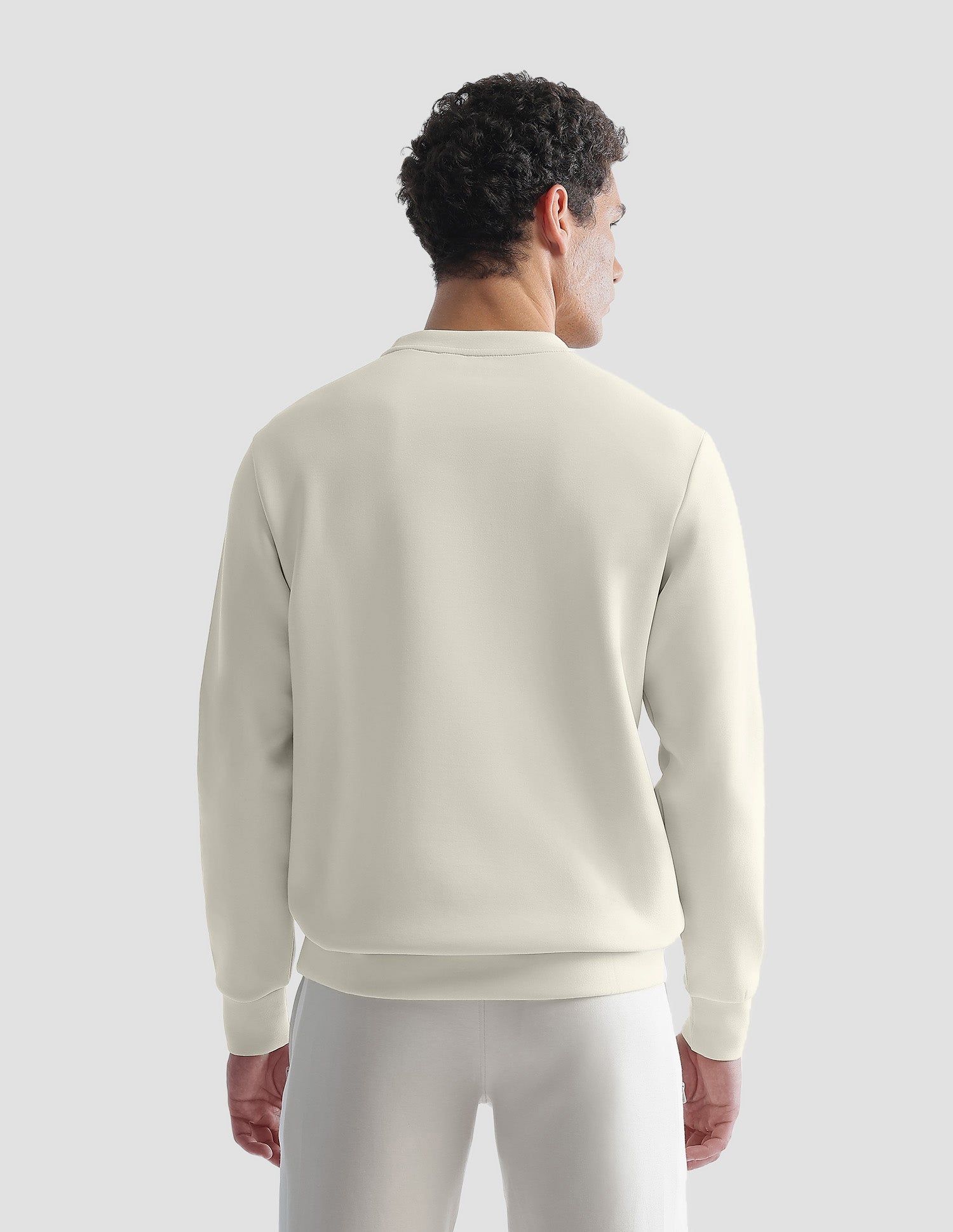 Solid Regular Fit Active Sweatshirt Beige - U.S. Polo Assn. India | Large