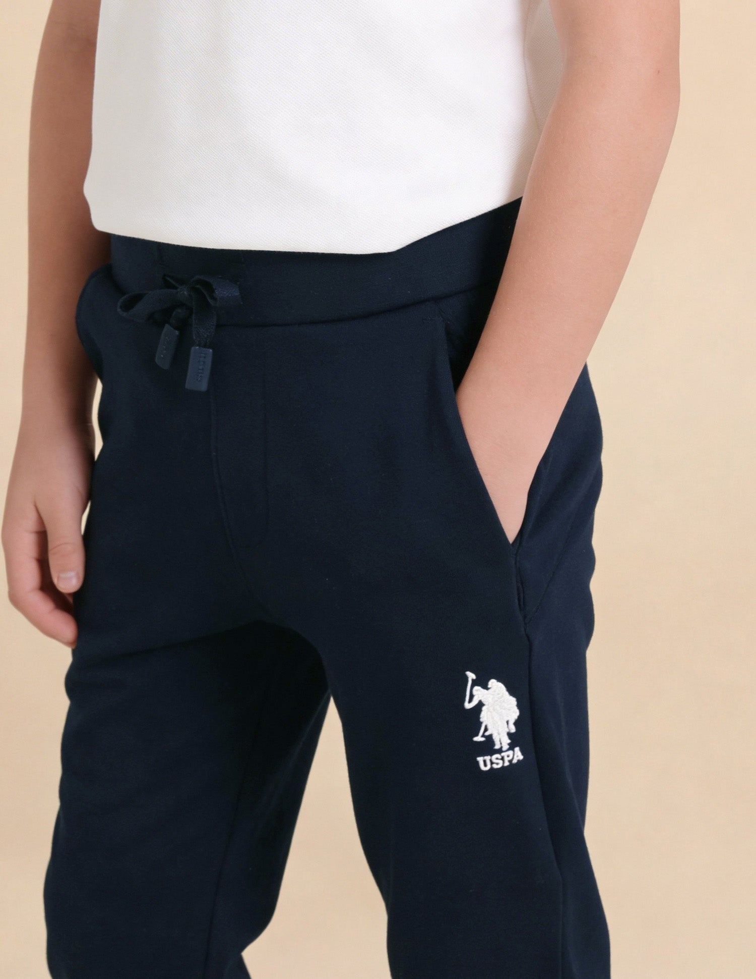 Mid rIse Regular Fit Track Pants Navy - U.S. Polo Assn. India | Large