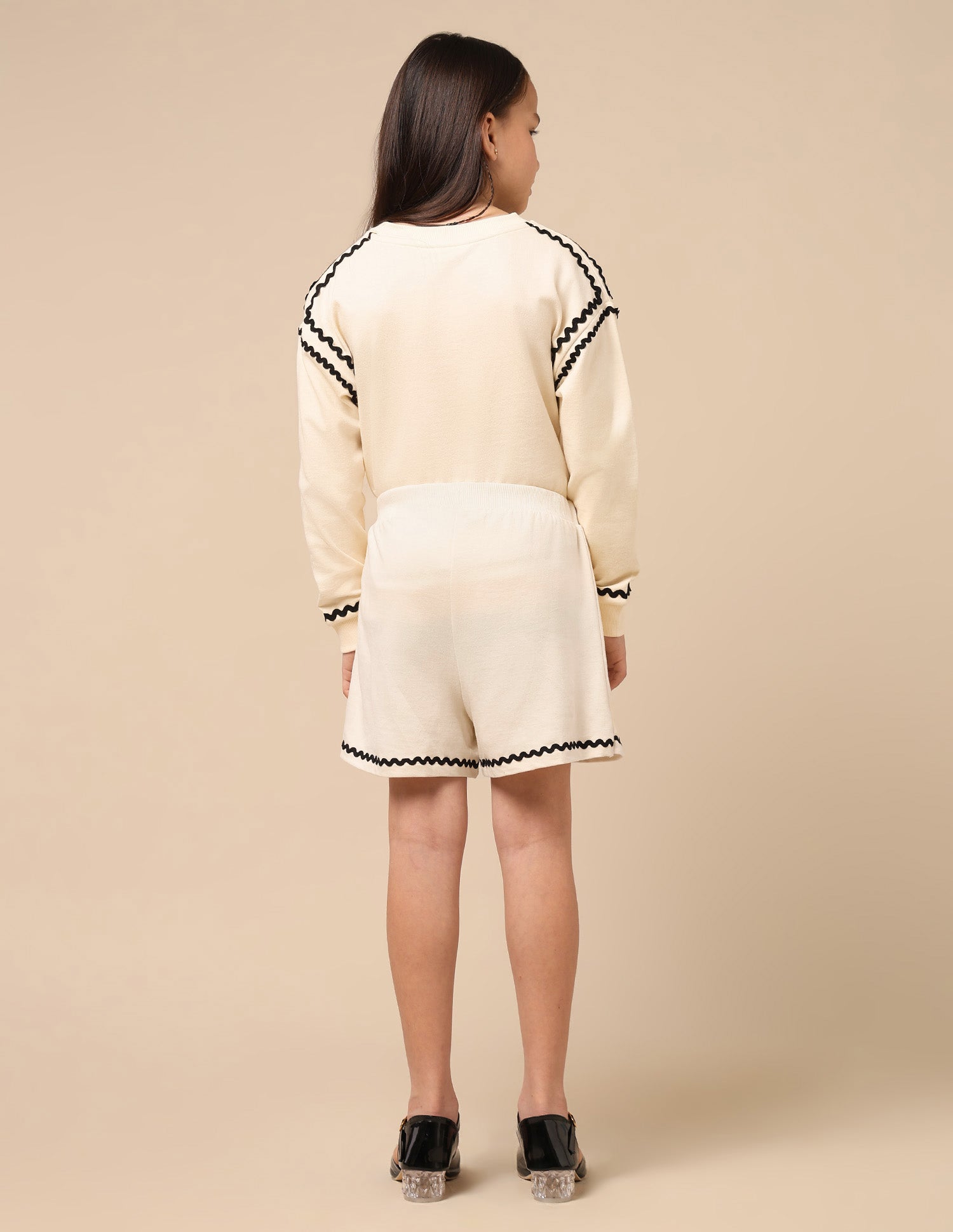 Girls Solid Straight Skort Off White - U.S. POLO ASSN. | Large