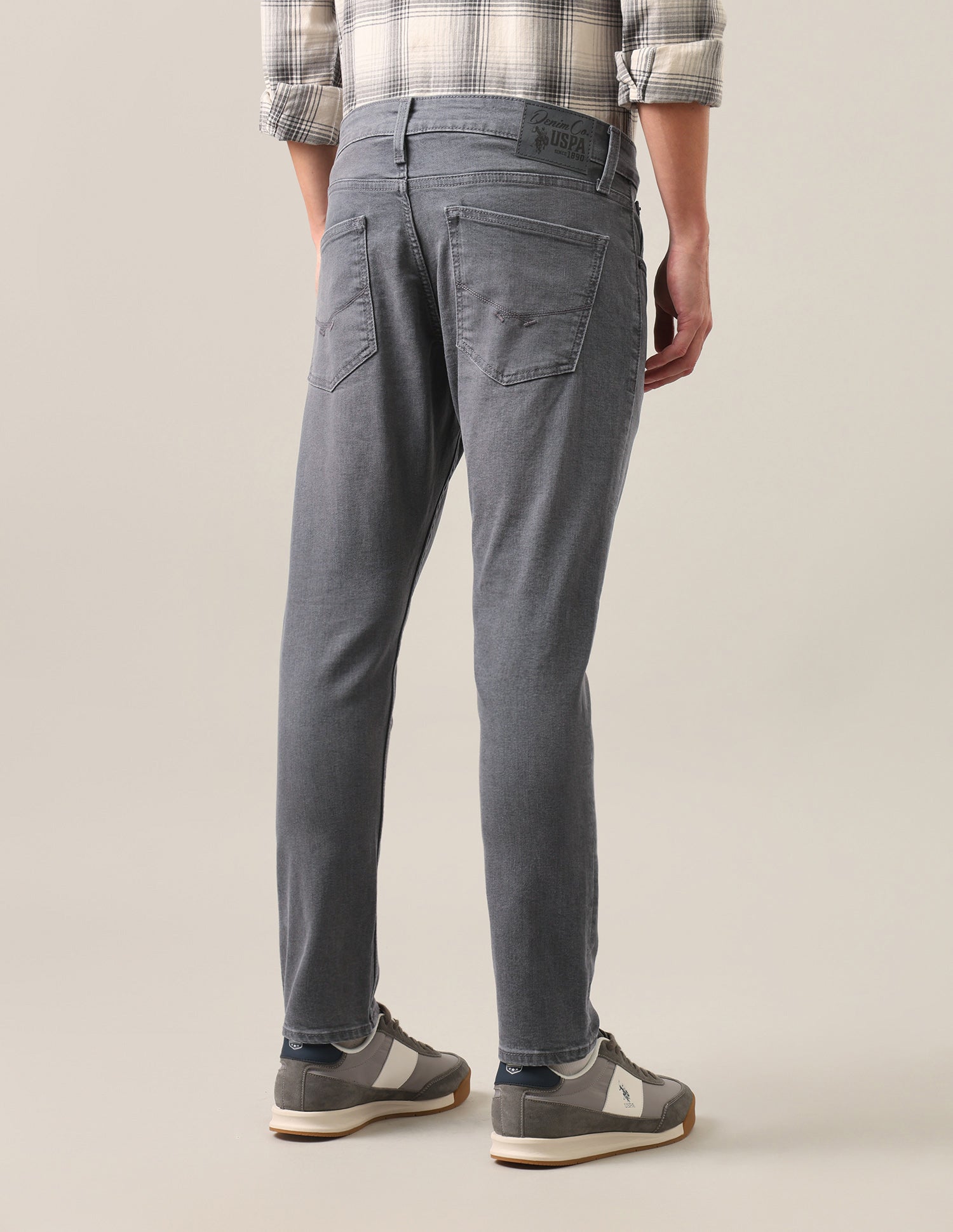 Henry Tapered Fit Grey Jeans Grey - U.S. Polo Assn. India | Large