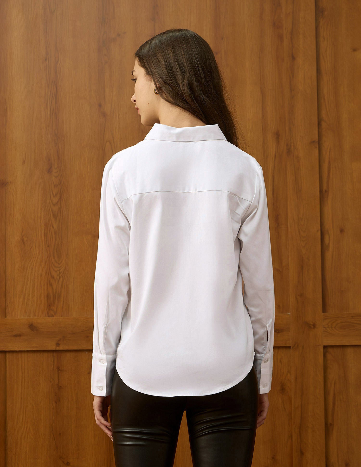 Regular Fit Satin Shirt White - U.S. POLO ASSN. | Large