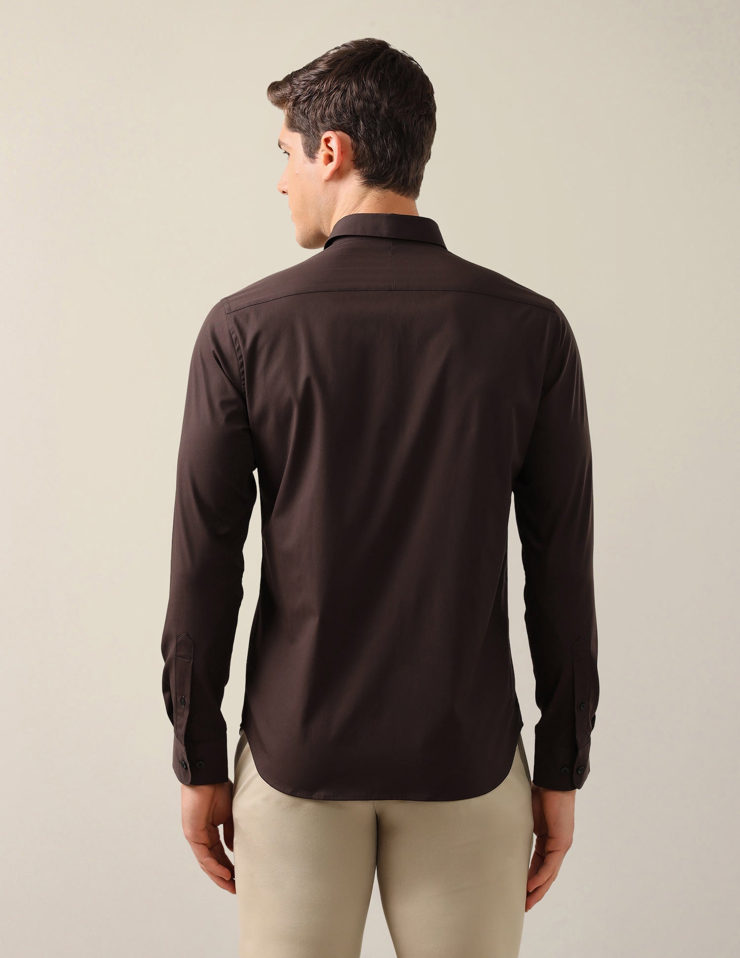 Solid Tailored Fit Shirt Choco - U.S. Polo Assn. India | Large