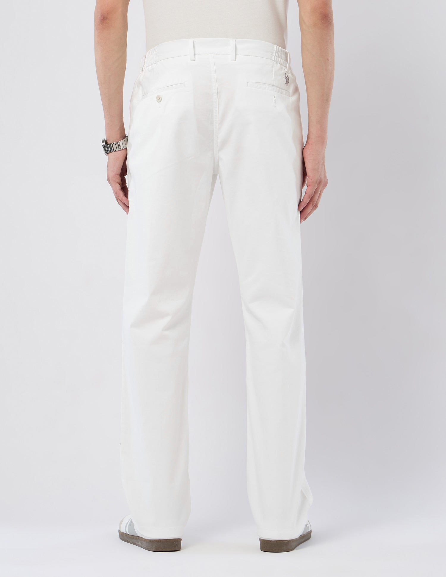 Mid Rise Riley Straight Fit Trousers White - U.S. POLO ASSN. | Large