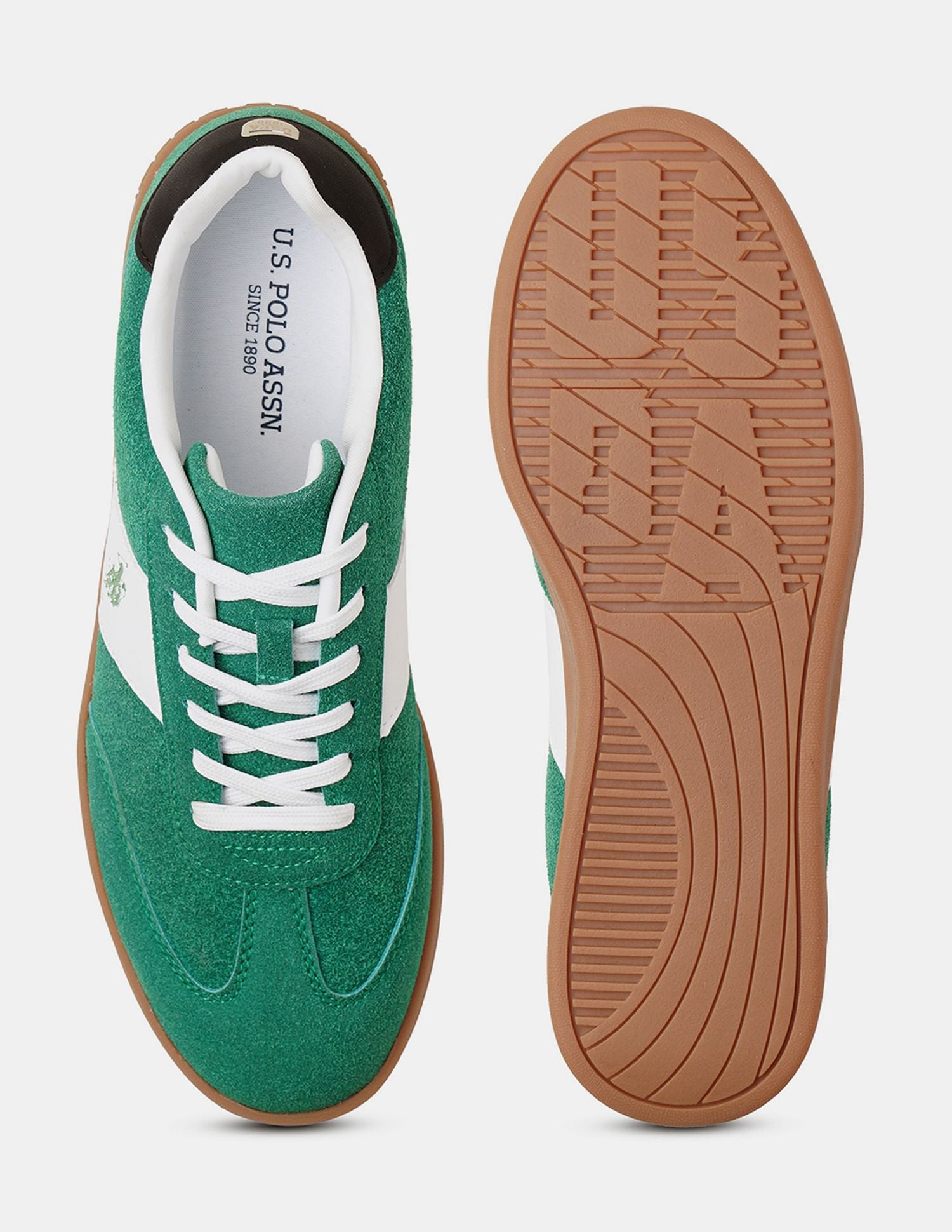 Men Skylar Colour Blocked Sneakers Green - U.S. POLO ASSN. | Large