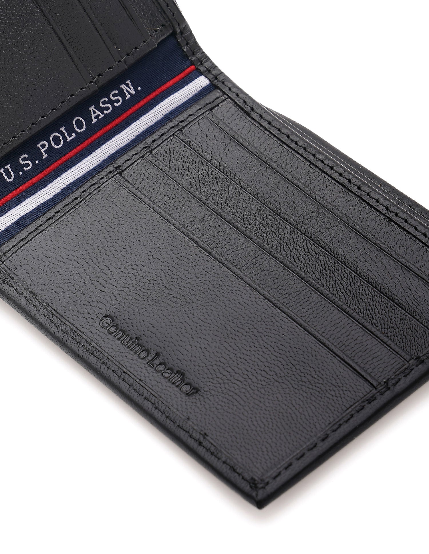 Opera Bi-Fold Leather Wallet Black - U.S. Polo Assn. India | Large